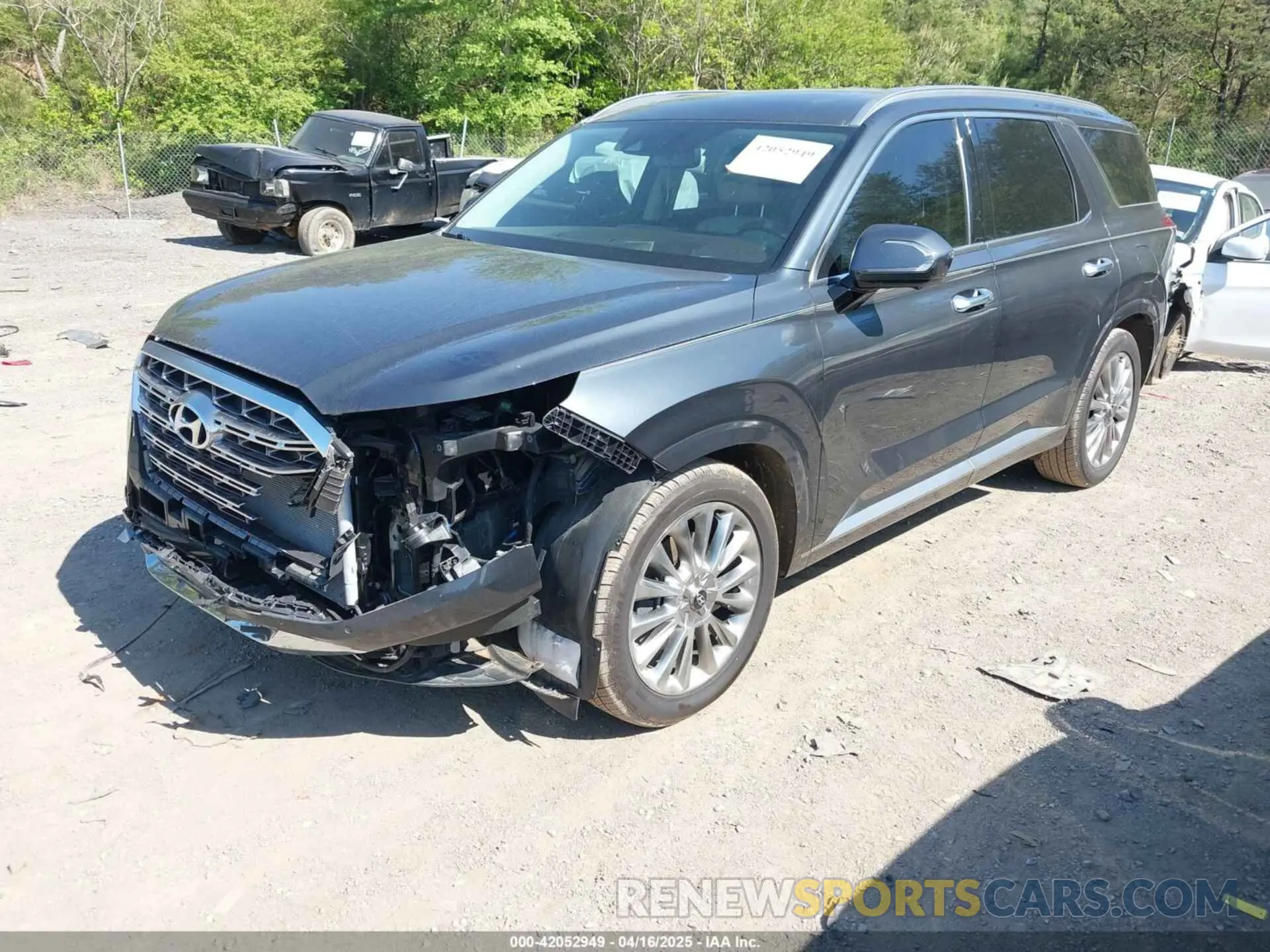 2 fotografías del automóvil dañado KM8R54HEXLU034097 HYUNDAI PALISADE 2020