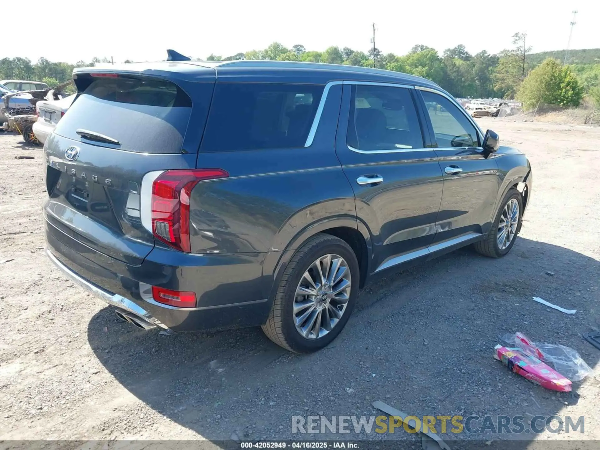 4 fotografías del automóvil dañado KM8R54HEXLU034097 HYUNDAI PALISADE 2020