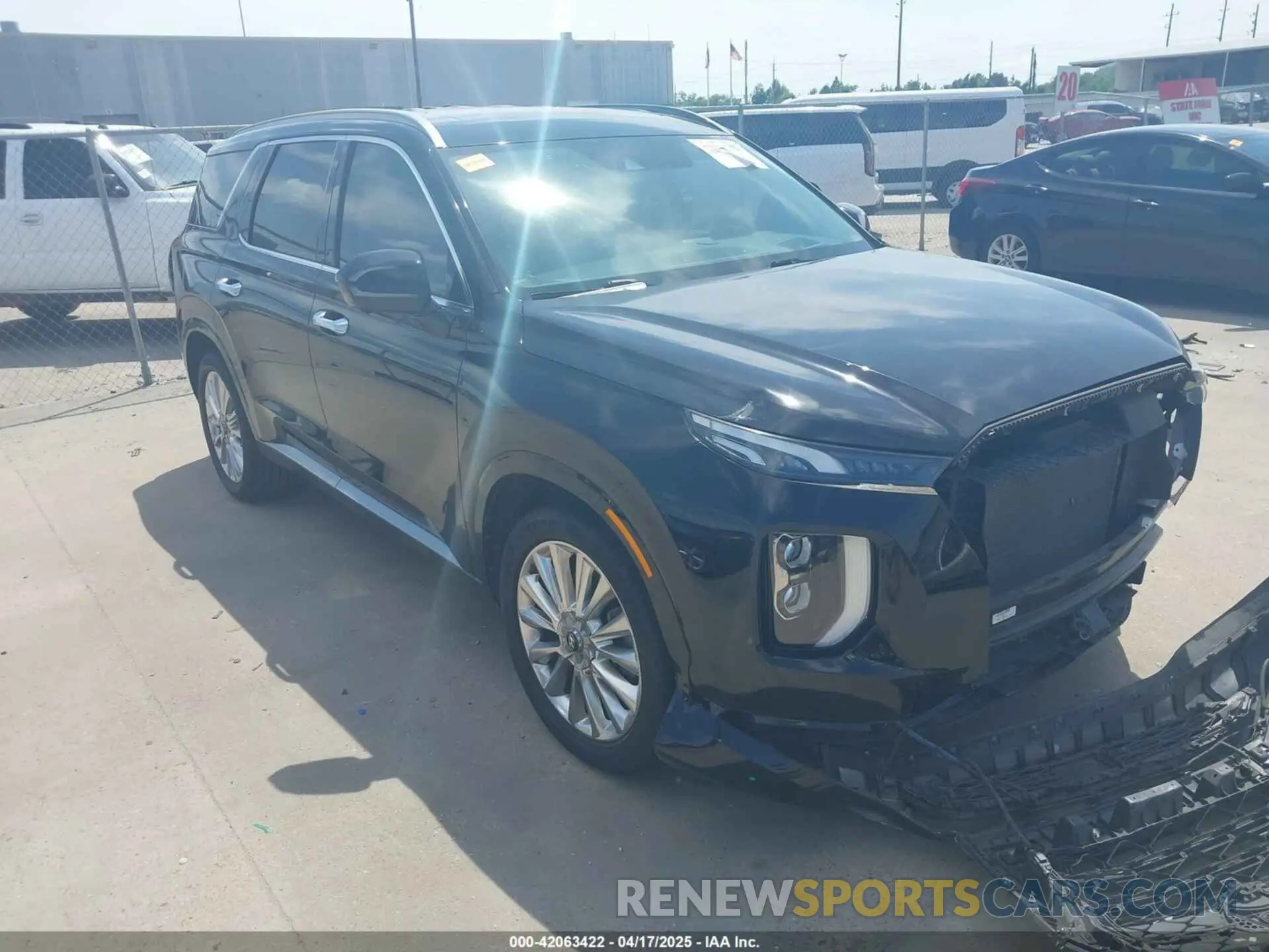 1 fotografías del automóvil dañado KM8R54HEXLU045374 HYUNDAI PALISADE 2020
