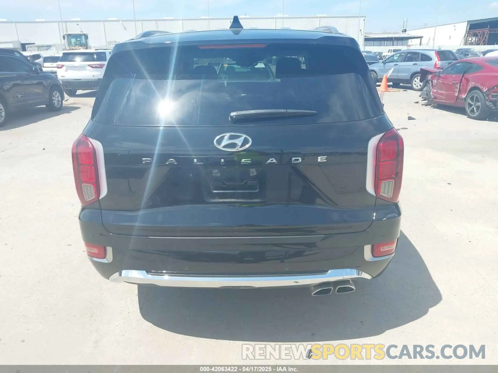 16 fotografías del automóvil dañado KM8R54HEXLU045374 HYUNDAI PALISADE 2020