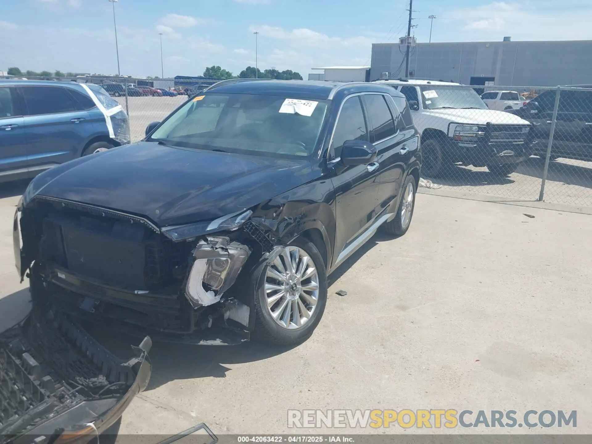 2 fotografías del automóvil dañado KM8R54HEXLU045374 HYUNDAI PALISADE 2020