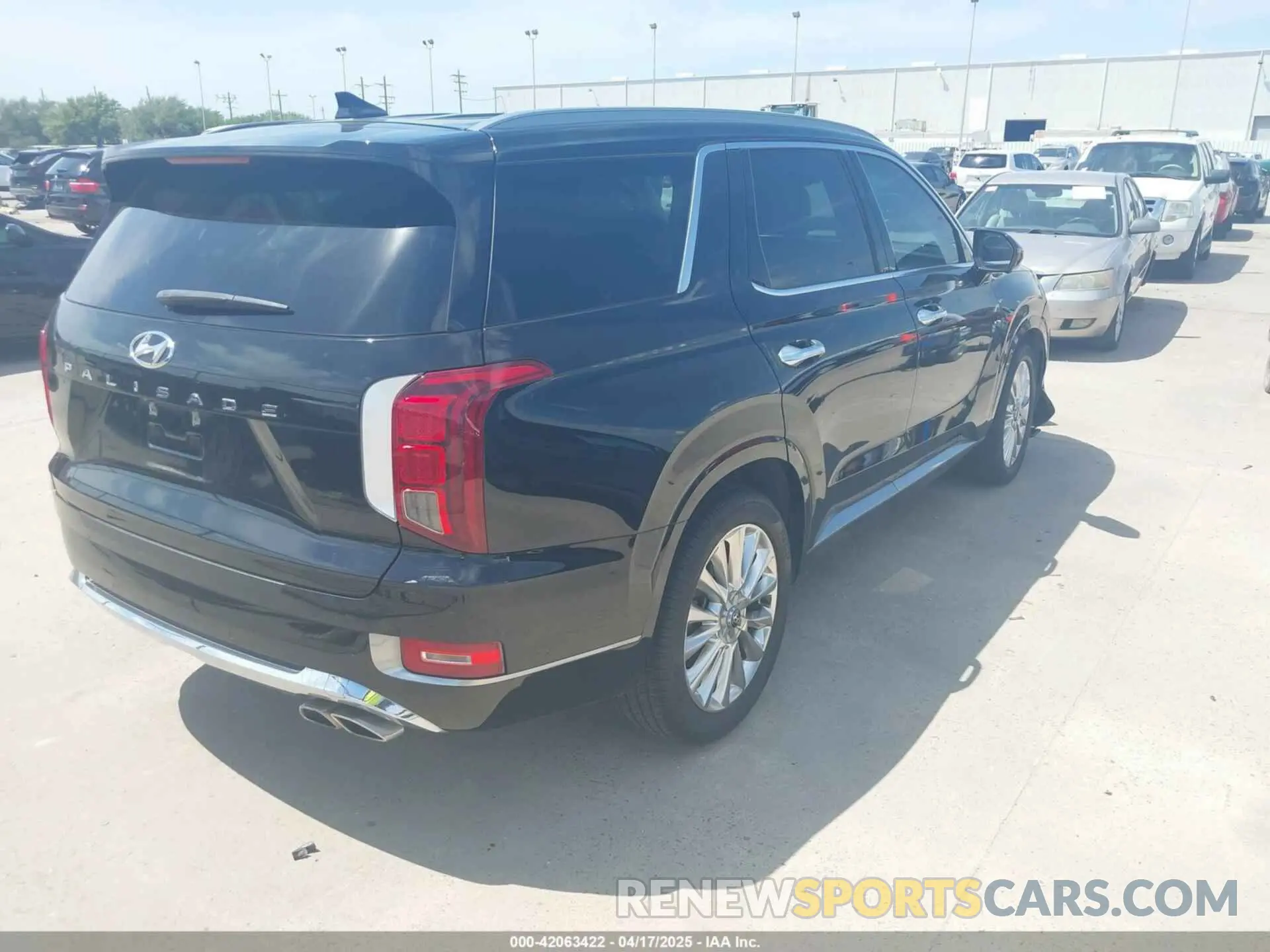 4 fotografías del automóvil dañado KM8R54HEXLU045374 HYUNDAI PALISADE 2020