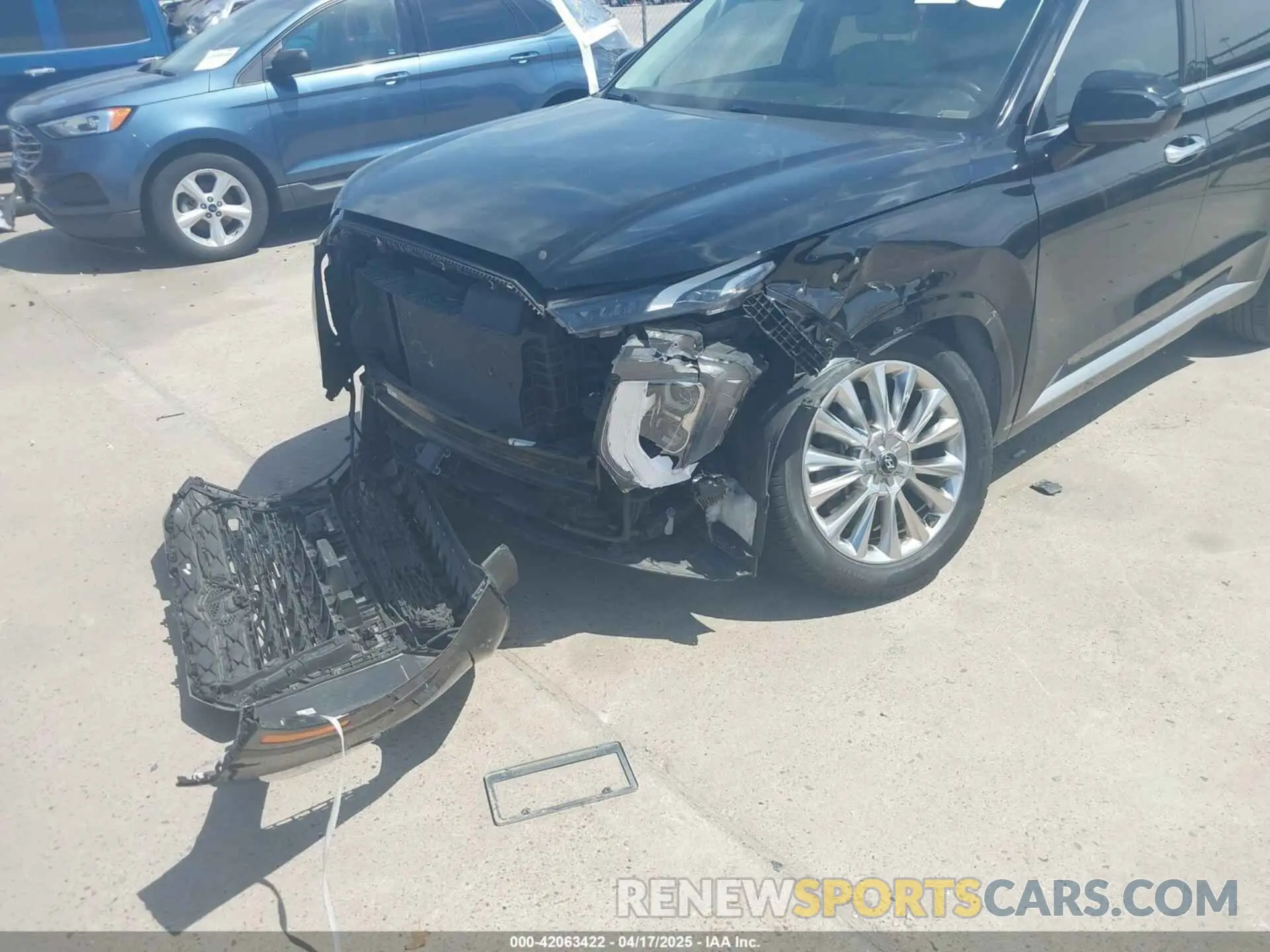 6 fotografías del automóvil dañado KM8R54HEXLU045374 HYUNDAI PALISADE 2020