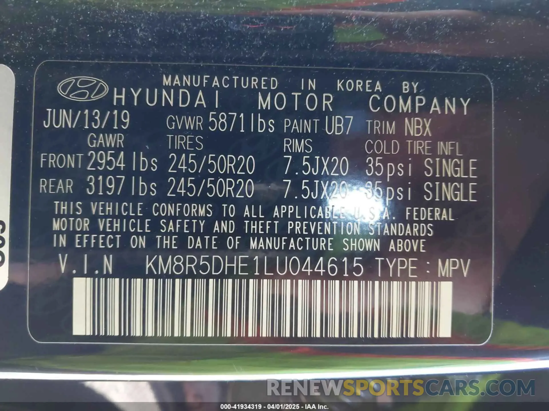 9 fotografías del automóvil dañado KM8R5DHE1LU044615 HYUNDAI PALISADE 2020