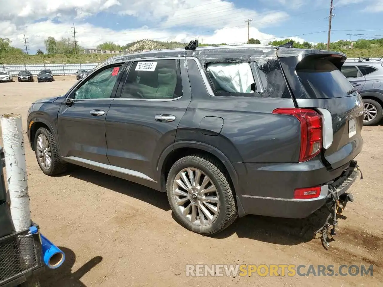 2 fotografías del automóvil dañado KM8R5DHE1LU081177 HYUNDAI PALISADE 2020