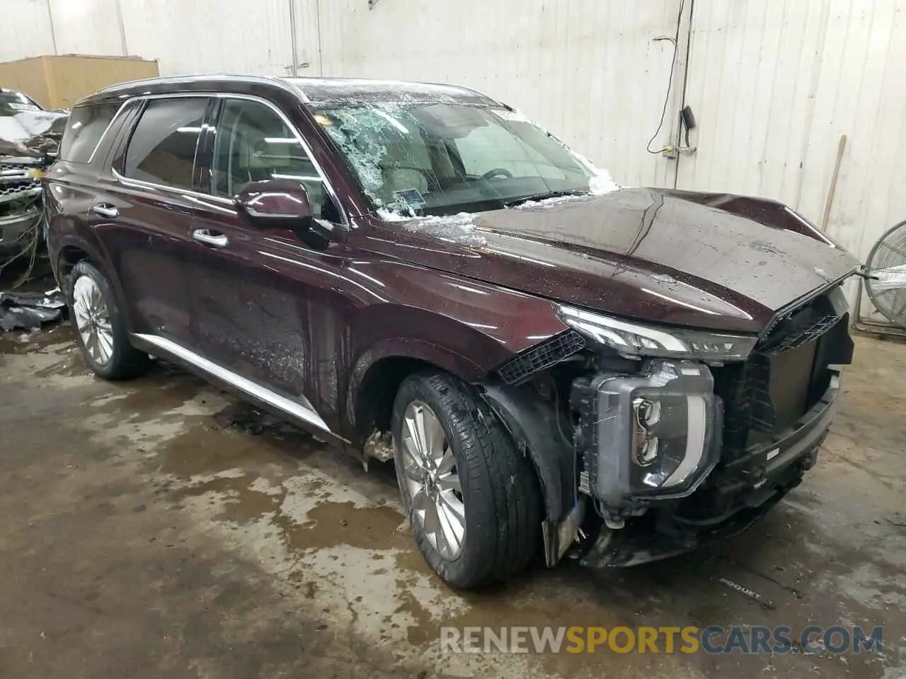 4 fotografías del automóvil dañado KM8R5DHE1LU084418 HYUNDAI PALISADE 2020