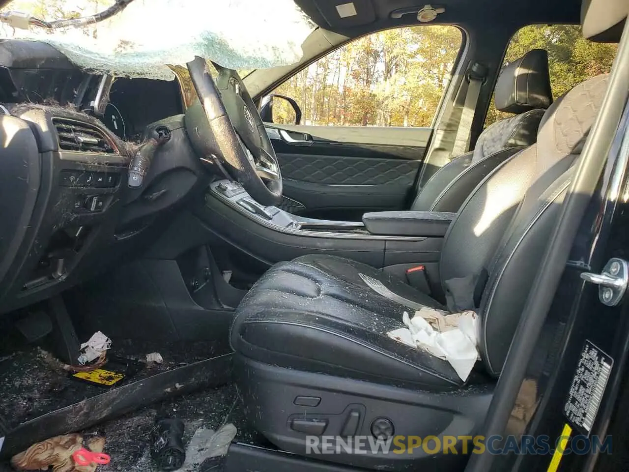 7 fotografías del automóvil dañado KM8R5DHE1LU156072 HYUNDAI PALISADE 2020
