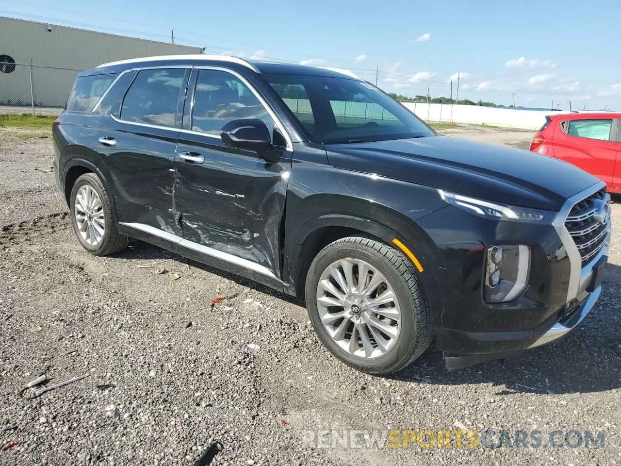 4 fotografías del automóvil dañado KM8R5DHE1LU169615 HYUNDAI PALISADE 2020