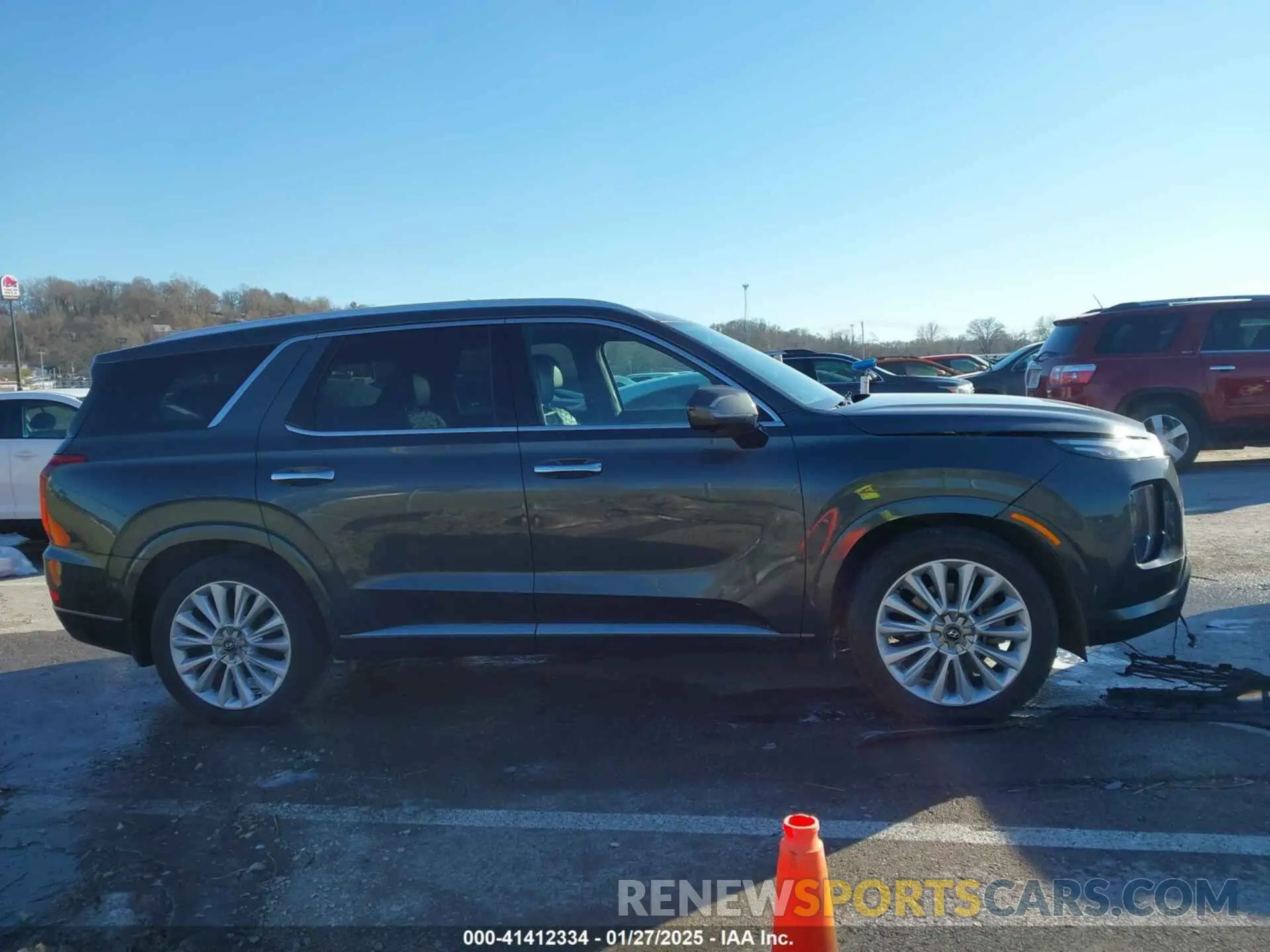 13 fotografías del automóvil dañado KM8R5DHE2LU120116 HYUNDAI PALISADE 2020