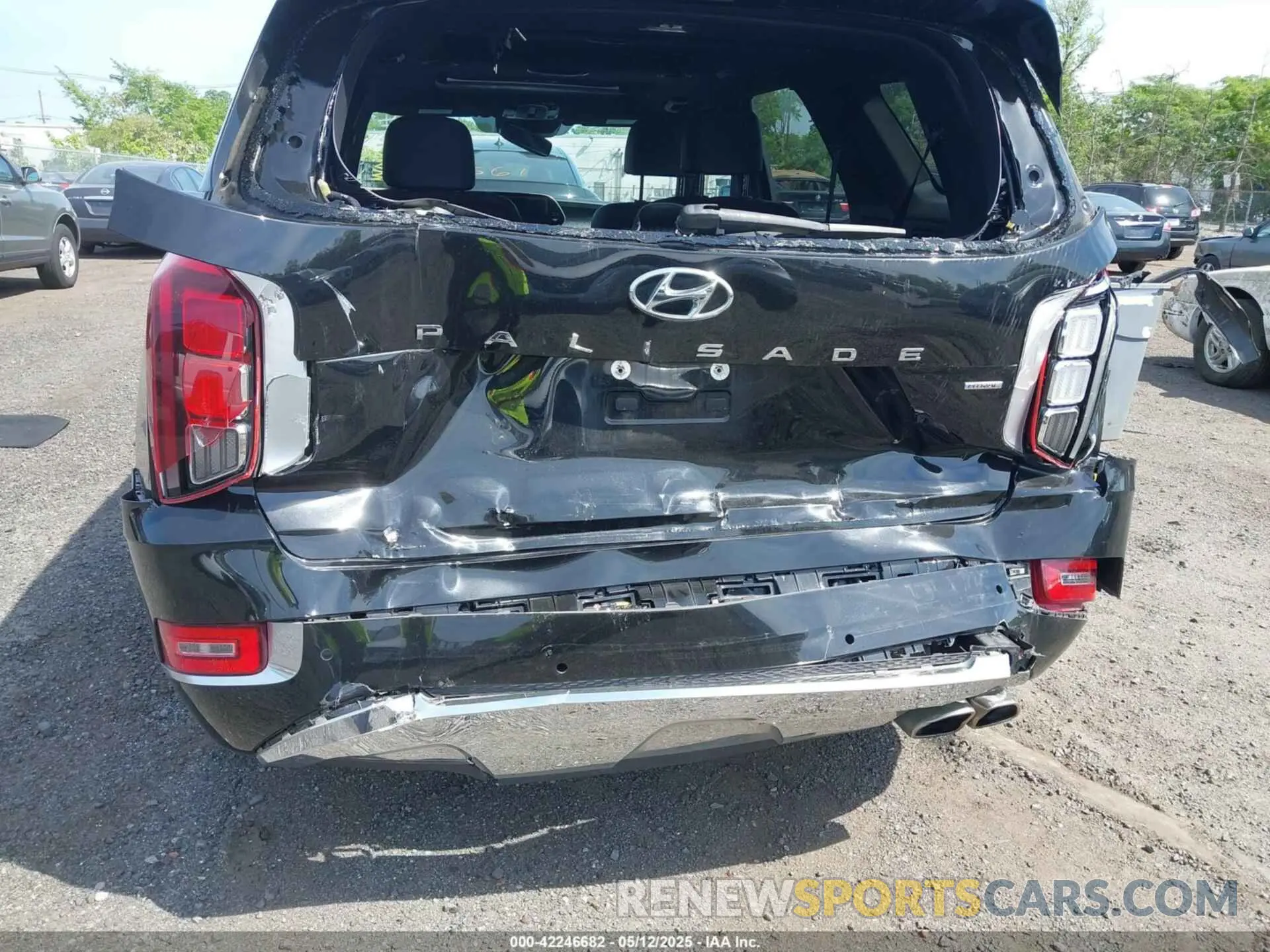 6 fotografías del automóvil dañado KM8R5DHE2LU155397 HYUNDAI PALISADE 2020