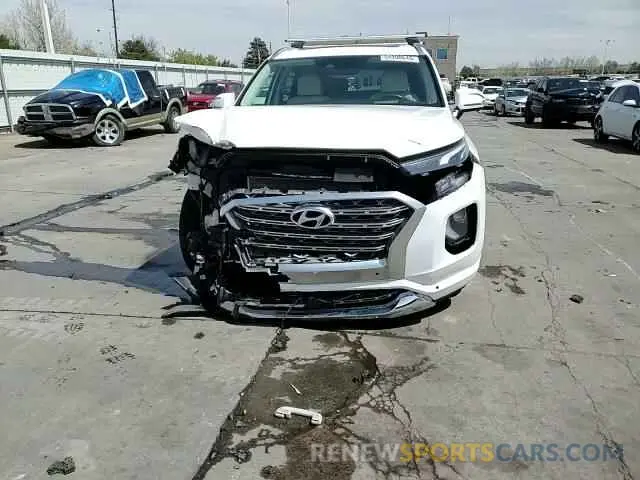 14 fotografías del automóvil dañado KM8R5DHE3LU104541 HYUNDAI PALISADE 2020