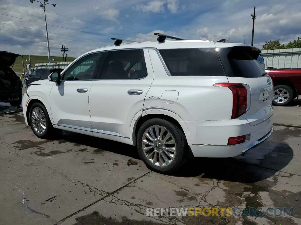 2 fotografías del automóvil dañado KM8R5DHE3LU104541 HYUNDAI PALISADE 2020
