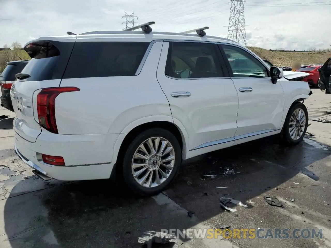 3 fotografías del automóvil dañado KM8R5DHE3LU104541 HYUNDAI PALISADE 2020