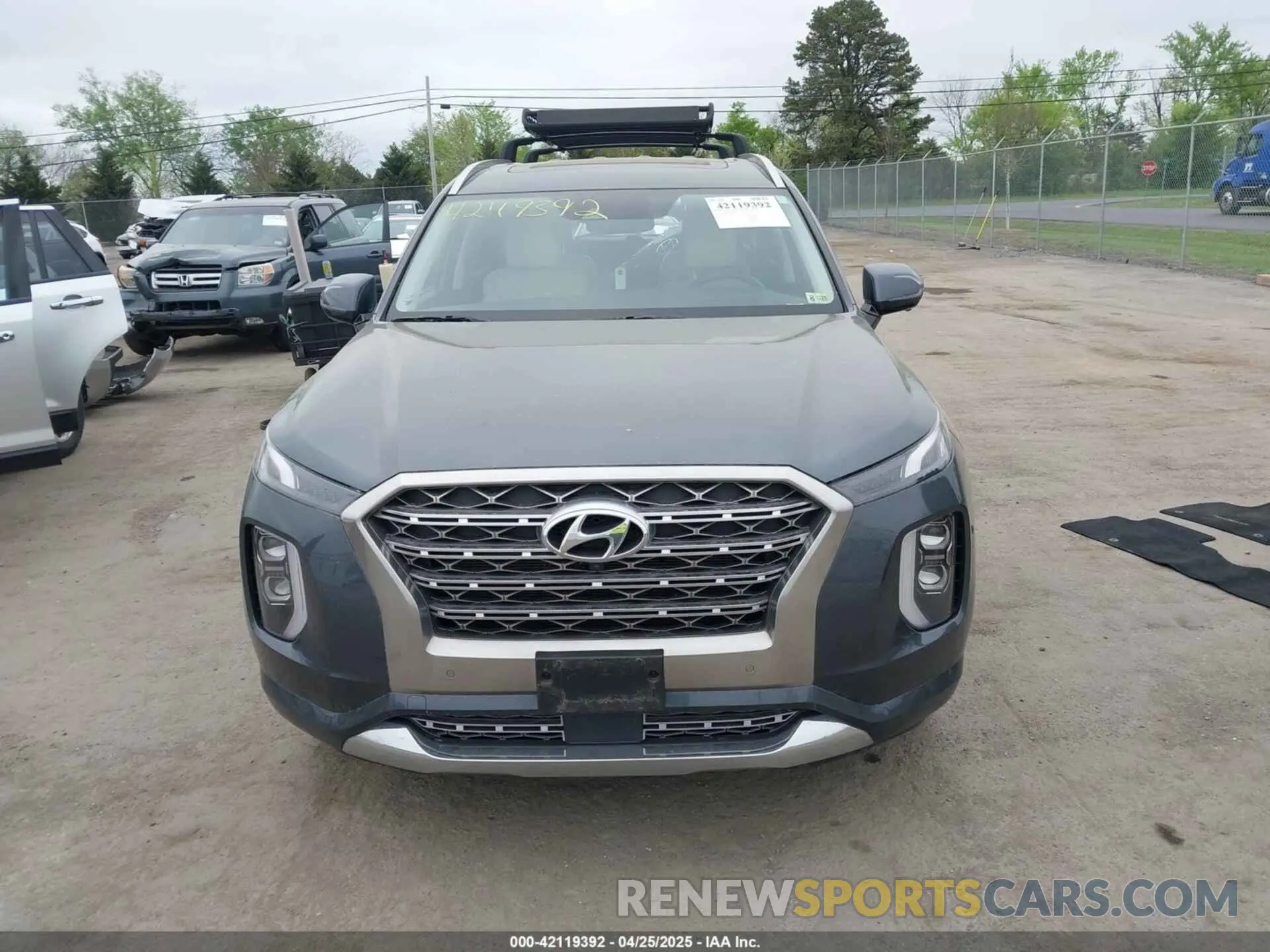 12 fotografías del automóvil dañado KM8R5DHE4LU124555 HYUNDAI PALISADE 2020