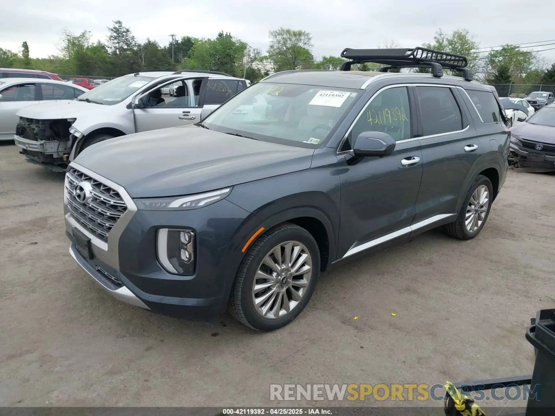 2 fotografías del automóvil dañado KM8R5DHE4LU124555 HYUNDAI PALISADE 2020