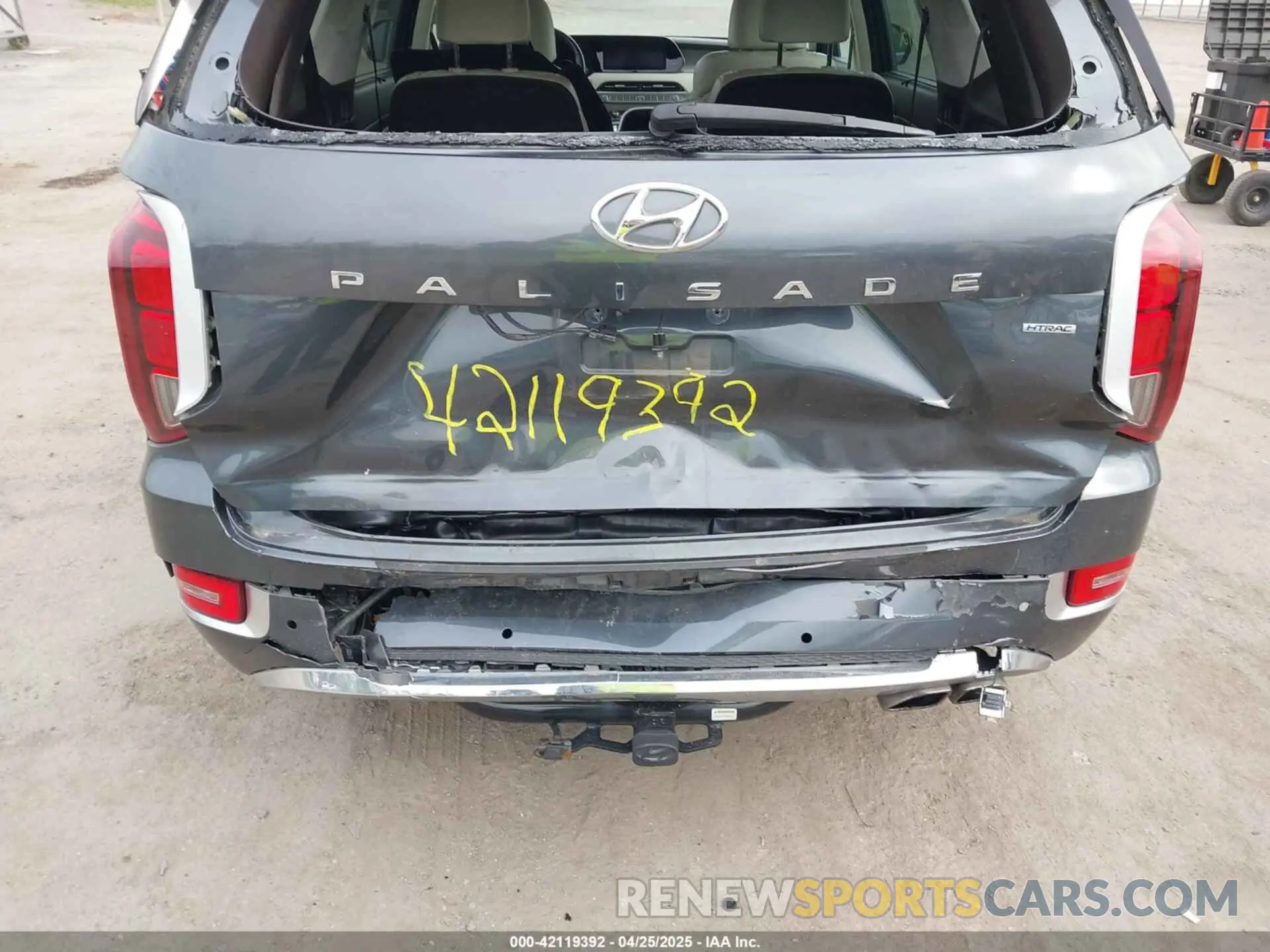 6 fotografías del automóvil dañado KM8R5DHE4LU124555 HYUNDAI PALISADE 2020