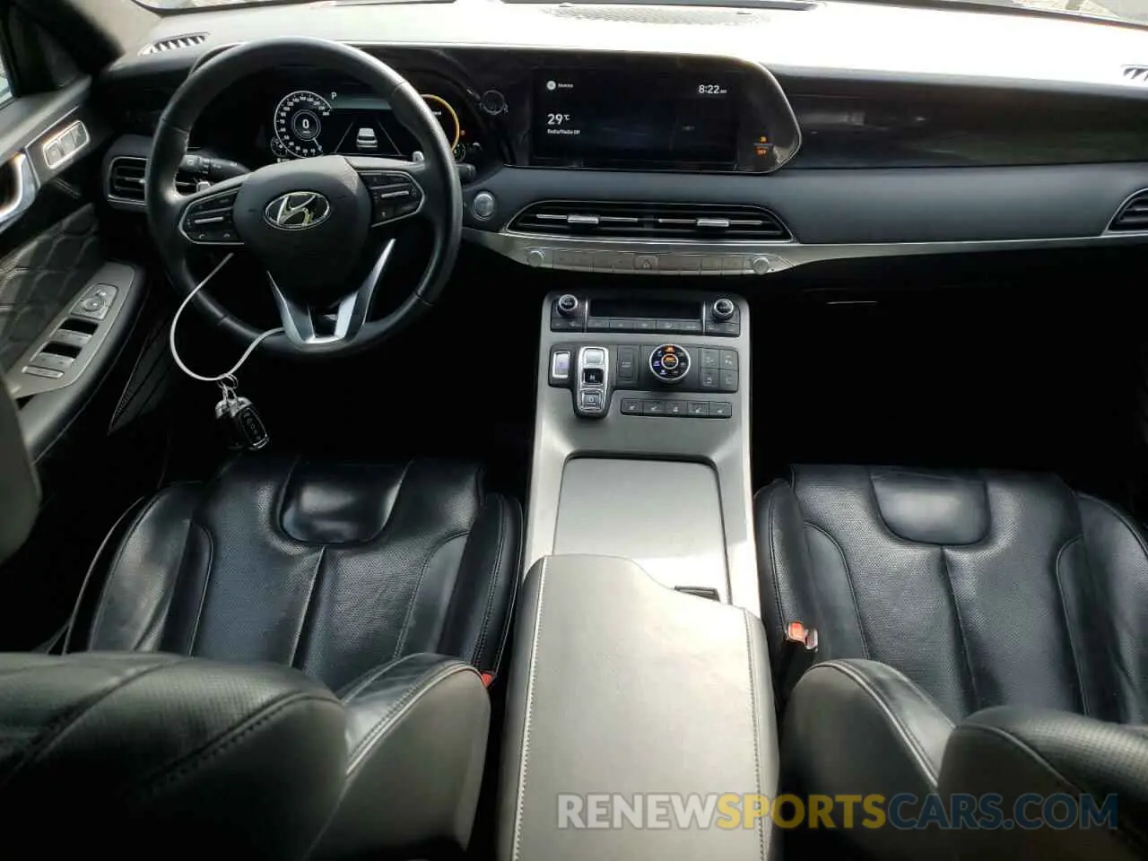8 fotografías del automóvil dañado KM8R5DHE8LU121965 HYUNDAI PALISADE 2020