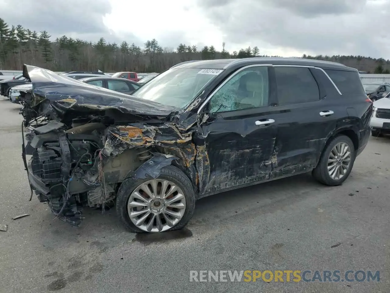 1 fotografías del automóvil dañado KM8R5DHE9LU111896 HYUNDAI PALISADE 2020