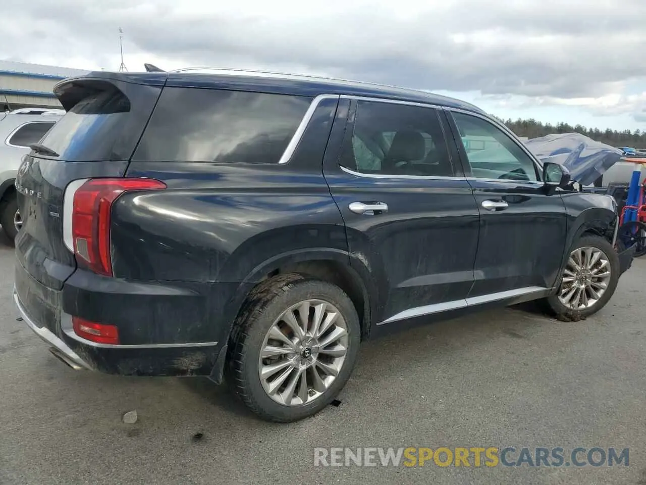 3 fotografías del automóvil dañado KM8R5DHE9LU111896 HYUNDAI PALISADE 2020