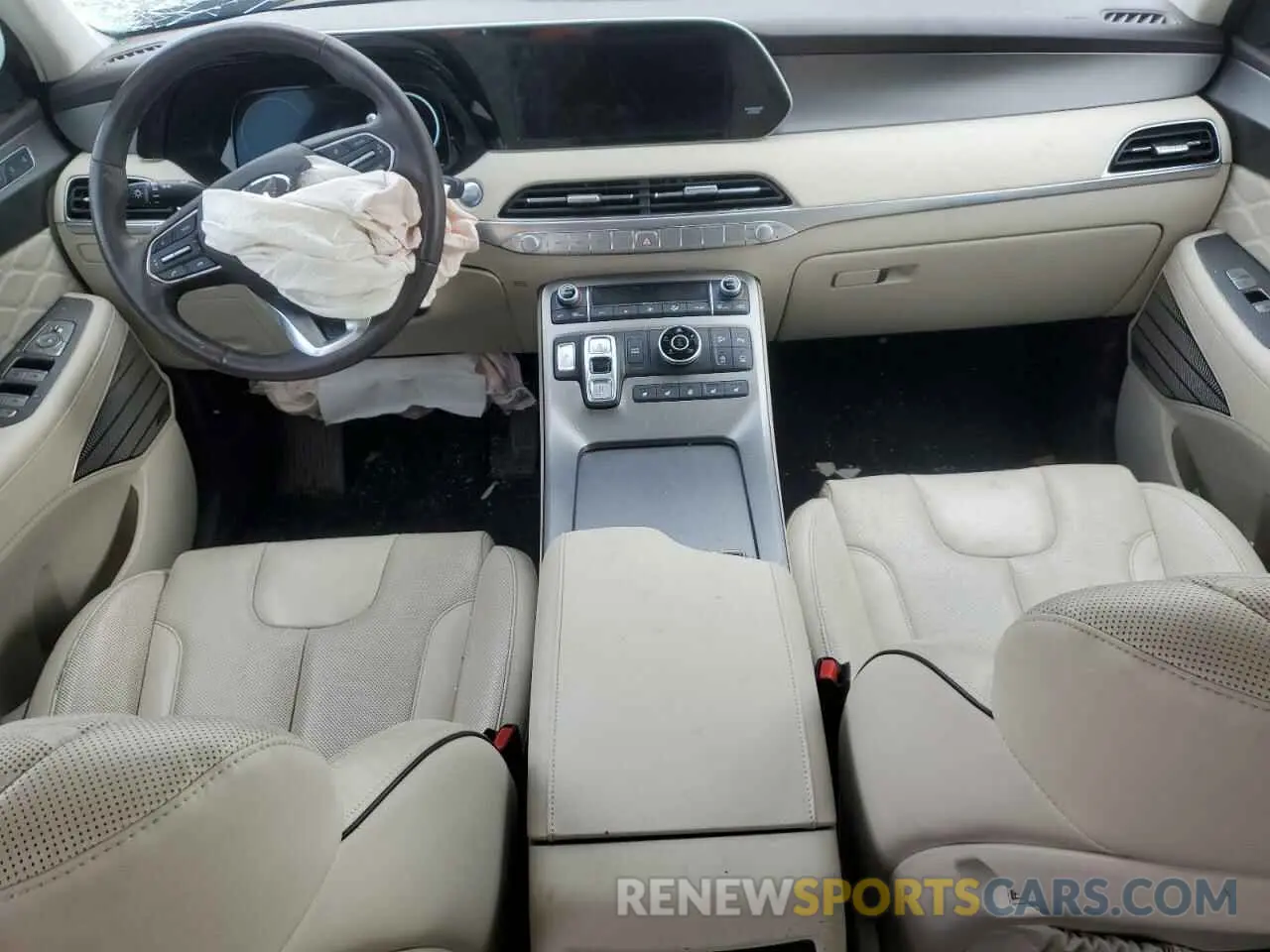 8 fotografías del automóvil dañado KM8R5DHE9LU111896 HYUNDAI PALISADE 2020
