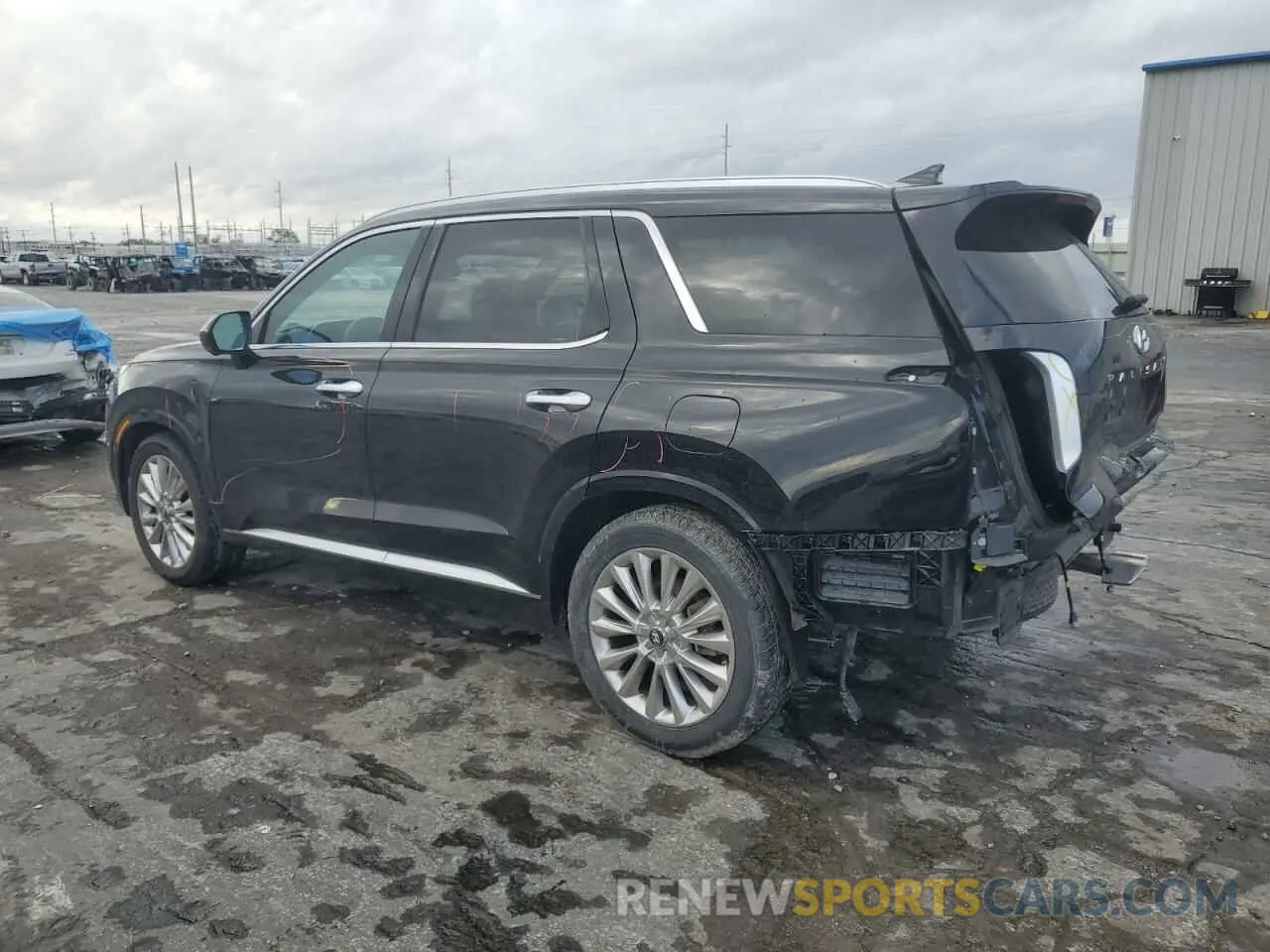 2 fotografías del automóvil dañado KM8R5DHE9LU116421 HYUNDAI PALISADE 2020