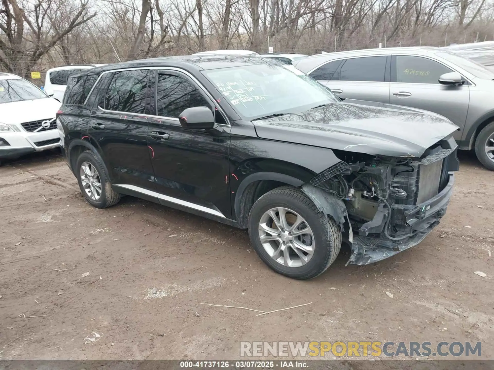1 fotografías del automóvil dañado KM8R1DHE0MU222902 HYUNDAI PALISADE 2021