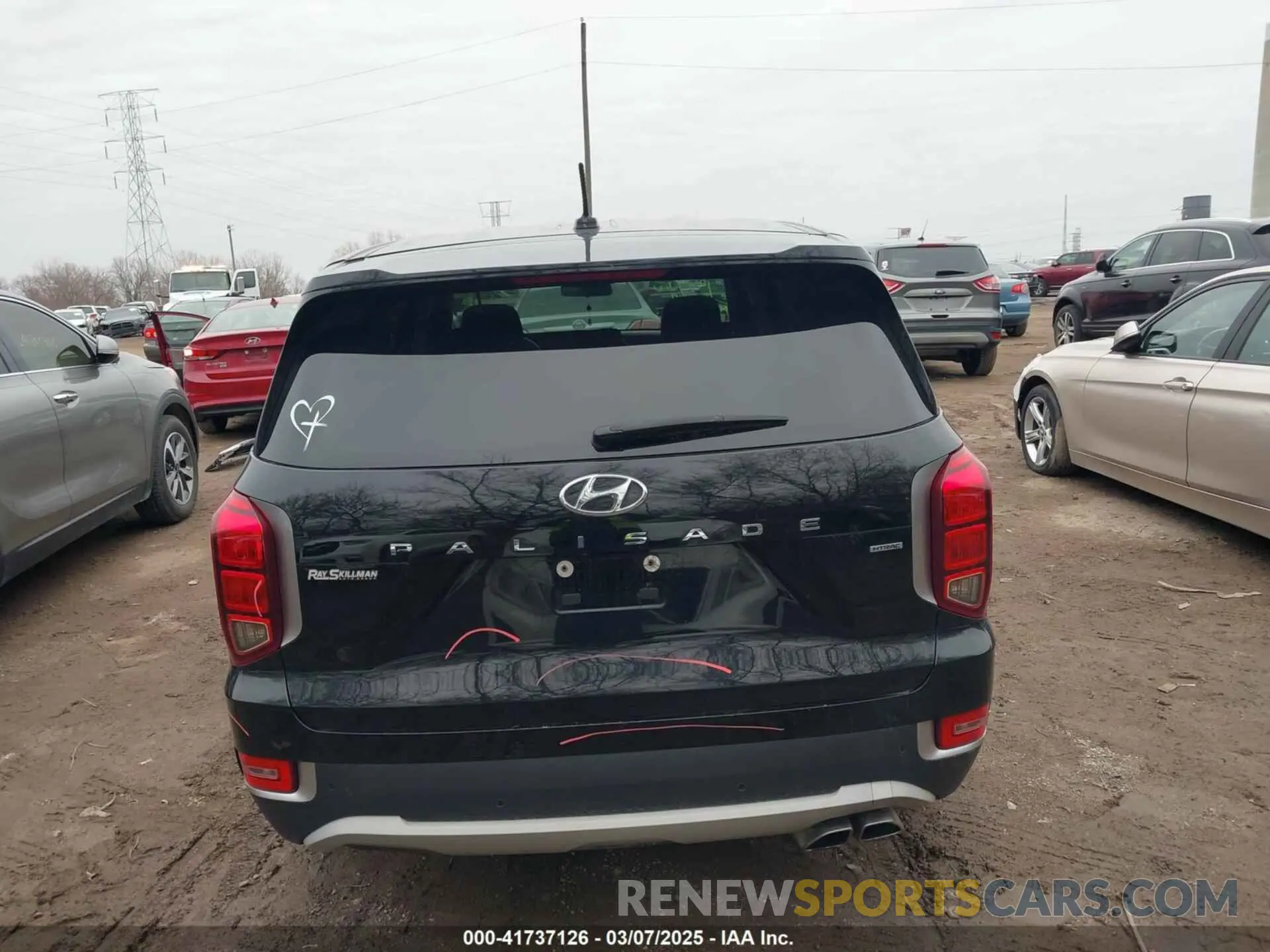 16 fotografías del automóvil dañado KM8R1DHE0MU222902 HYUNDAI PALISADE 2021