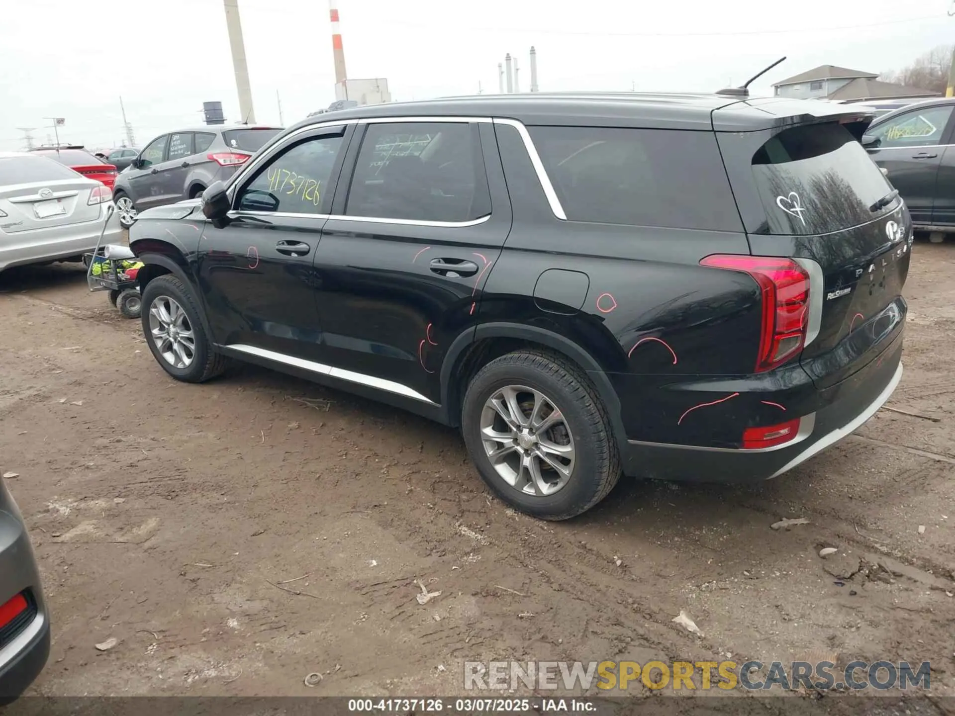3 fotografías del automóvil dañado KM8R1DHE0MU222902 HYUNDAI PALISADE 2021