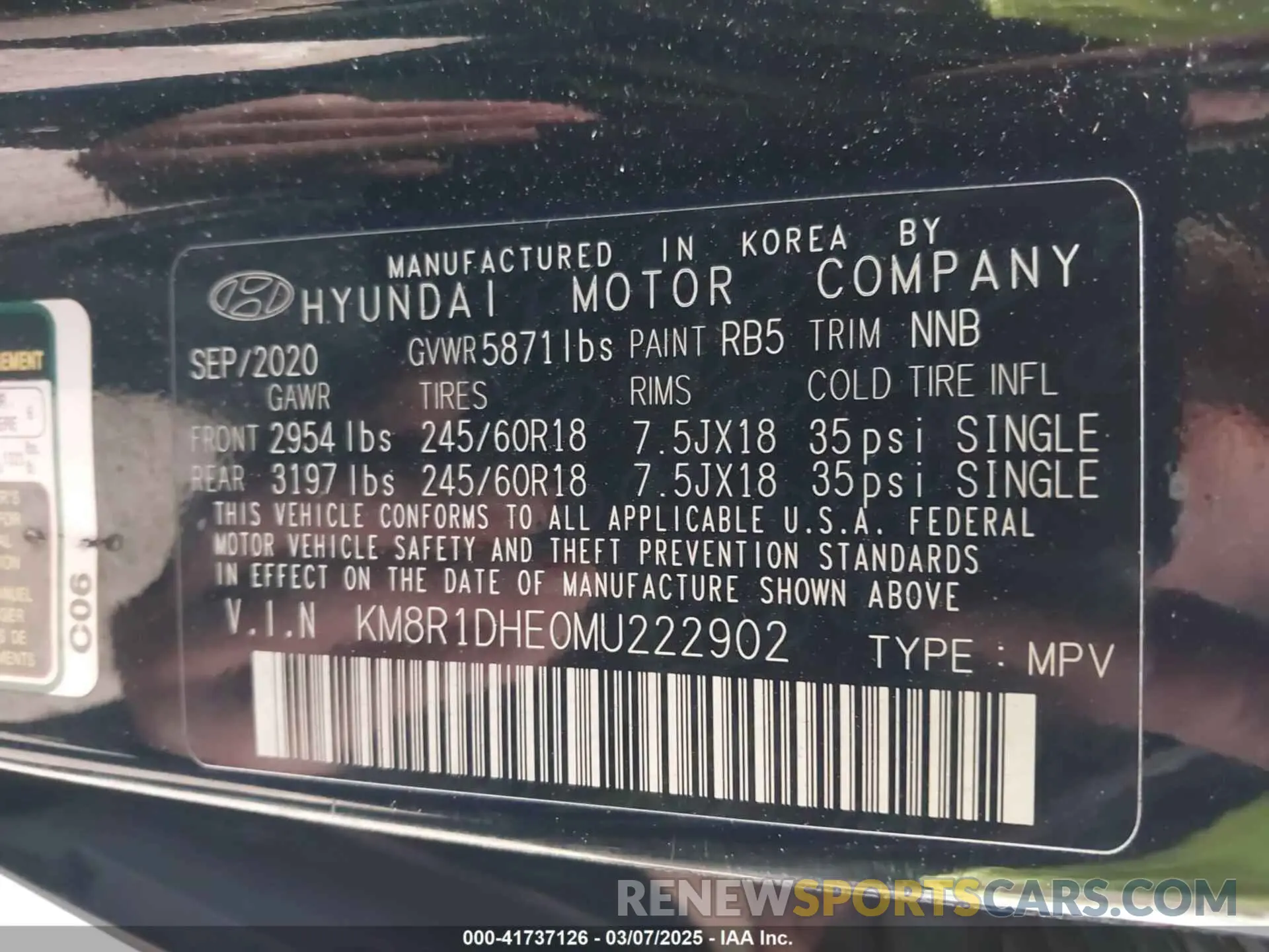 9 fotografías del automóvil dañado KM8R1DHE0MU222902 HYUNDAI PALISADE 2021
