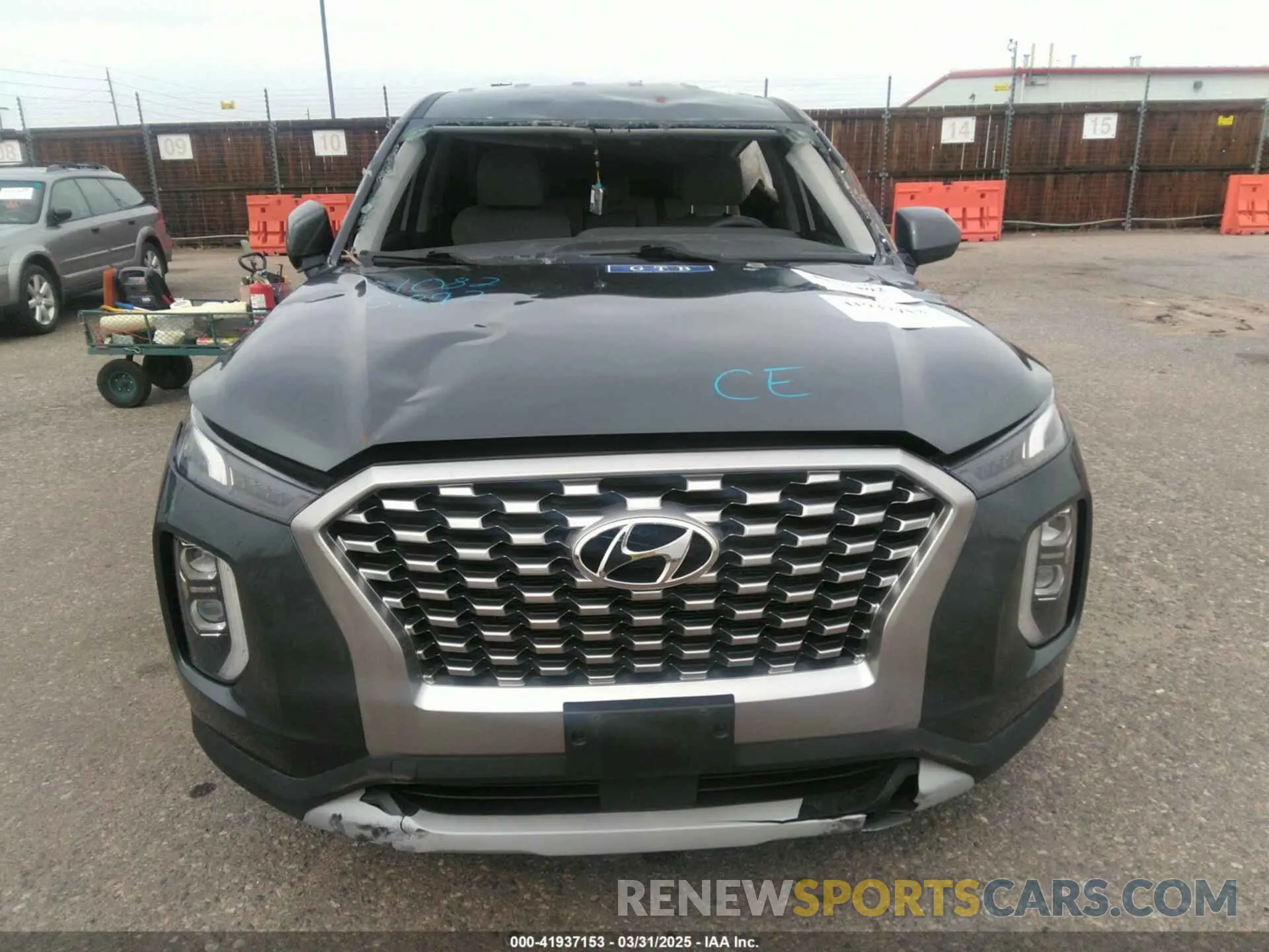 12 fotografías del automóvil dañado KM8R1DHE3MU272810 HYUNDAI PALISADE 2021