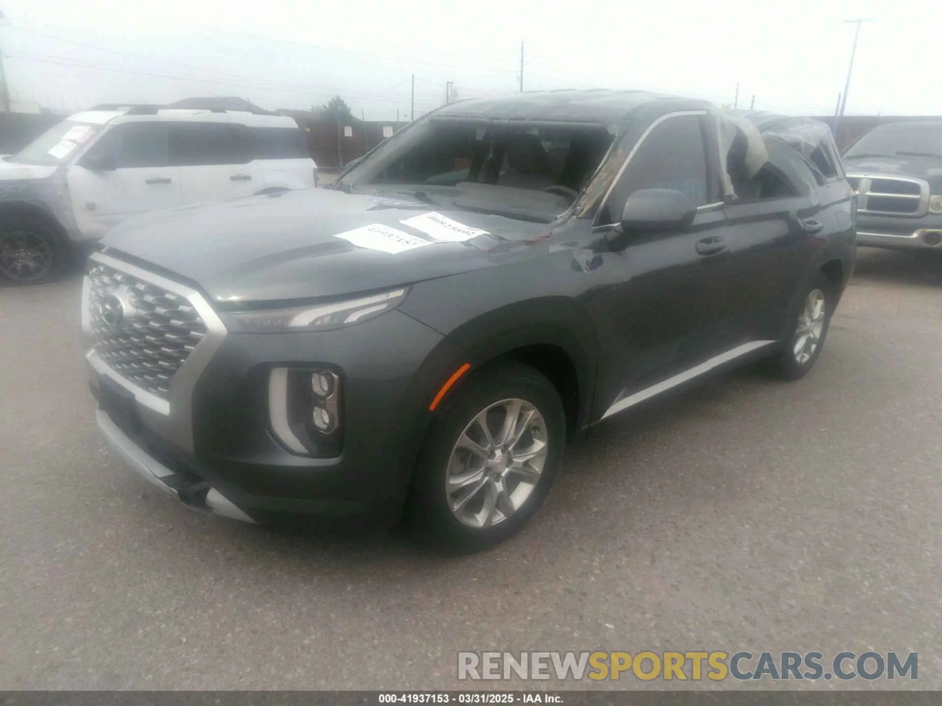 2 fotografías del automóvil dañado KM8R1DHE3MU272810 HYUNDAI PALISADE 2021