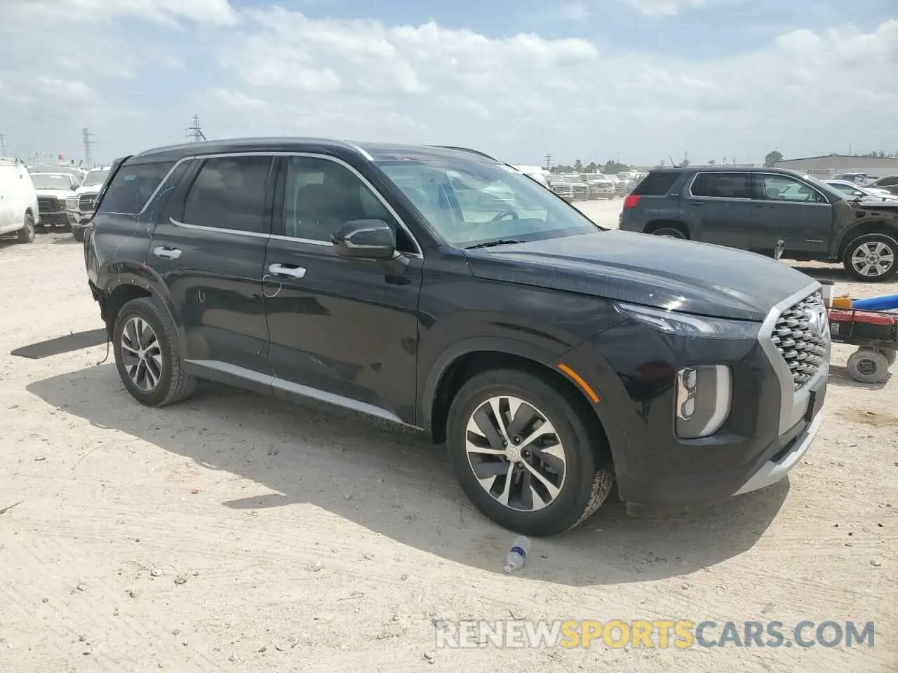 4 fotografías del automóvil dañado KM8R24HE0MU296849 HYUNDAI PALISADE 2021