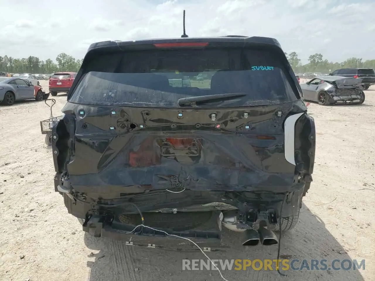 6 fotografías del automóvil dañado KM8R24HE0MU296849 HYUNDAI PALISADE 2021