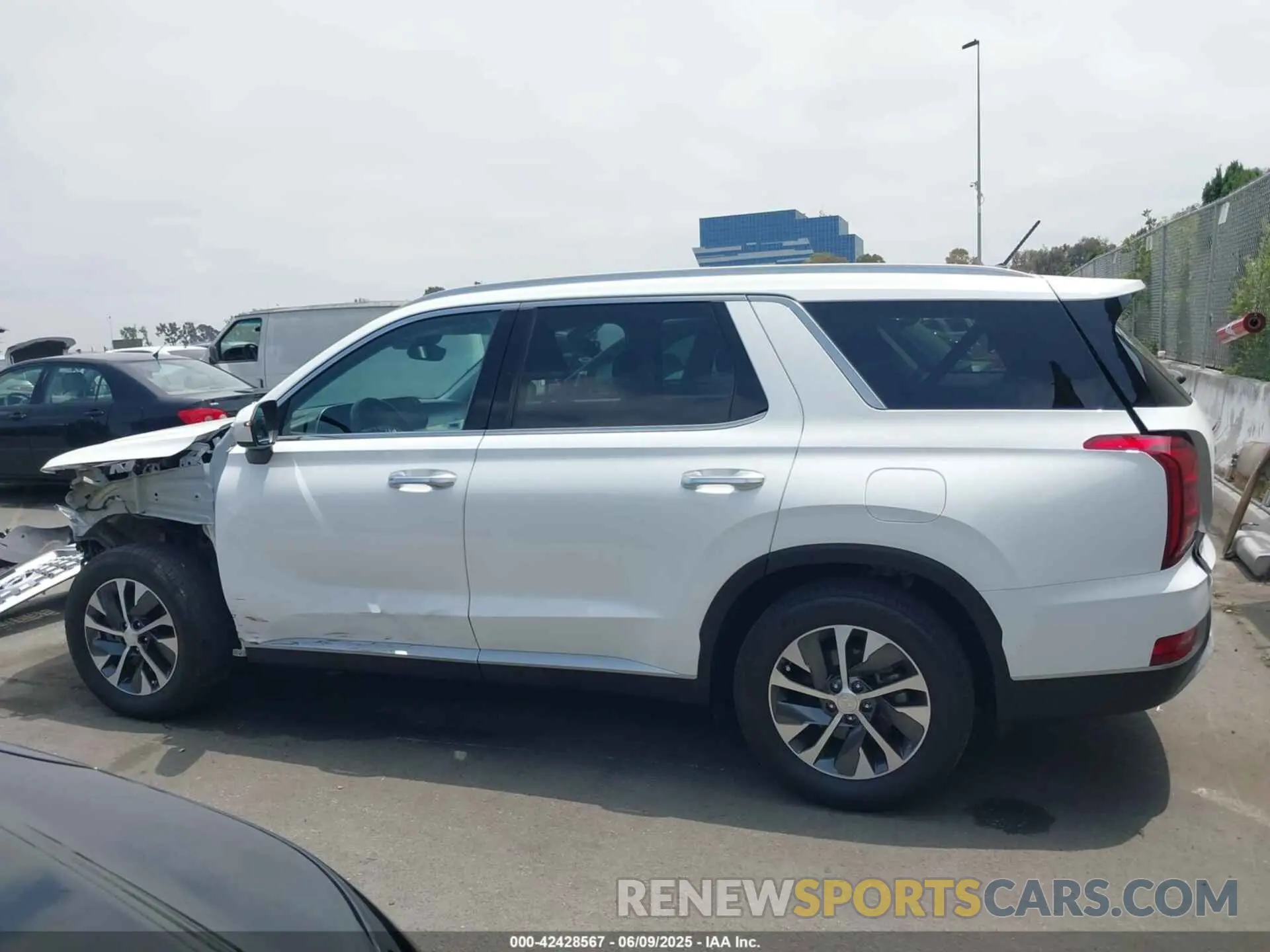 15 fotografías del automóvil dañado KM8R24HE0MU318235 HYUNDAI PALISADE 2021