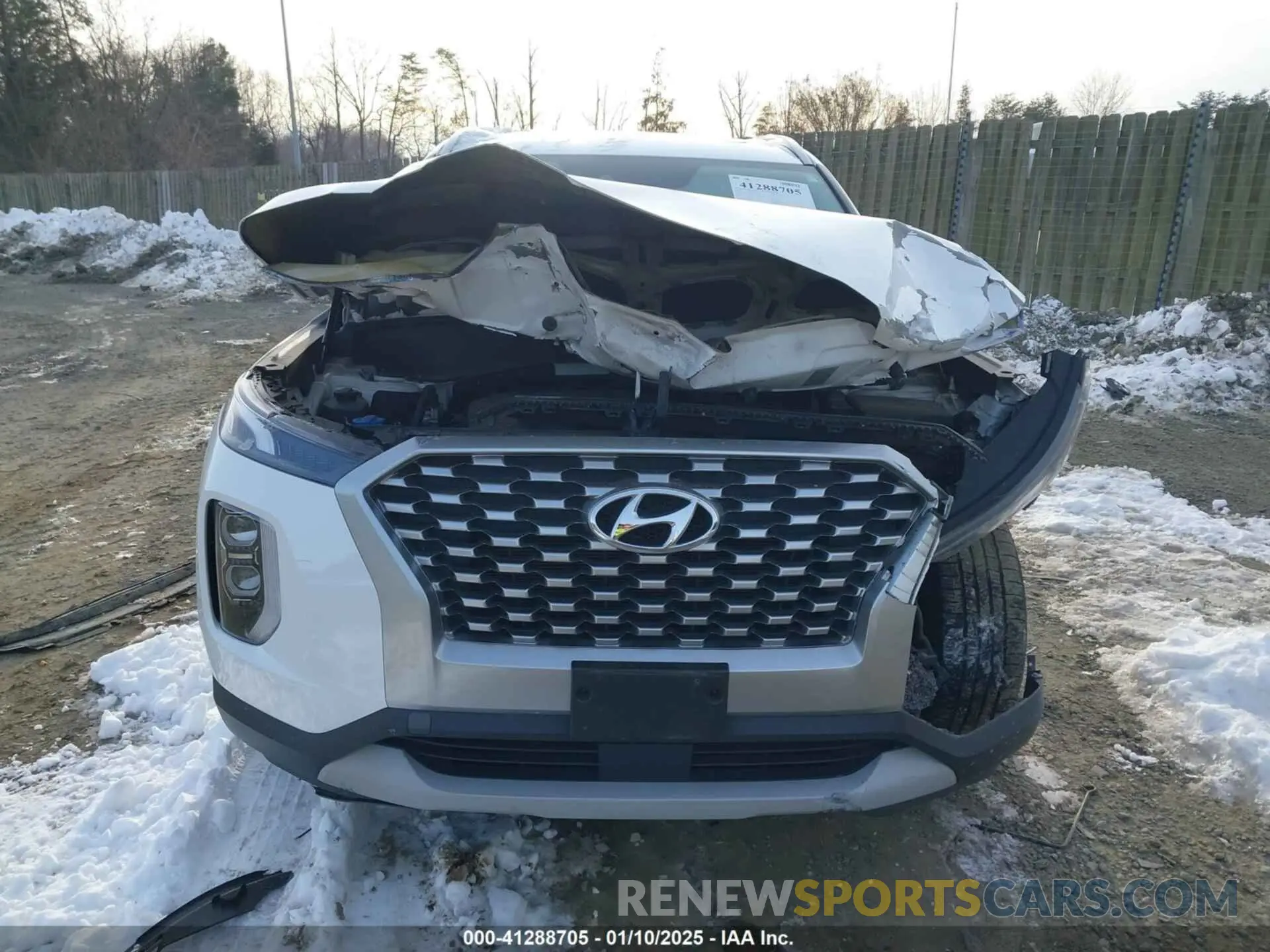 12 fotografías del automóvil dañado KM8R24HE1MU201781 HYUNDAI PALISADE 2021