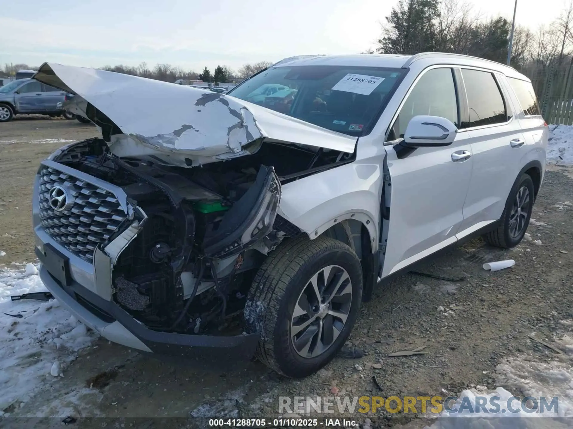 2 fotografías del automóvil dañado KM8R24HE1MU201781 HYUNDAI PALISADE 2021
