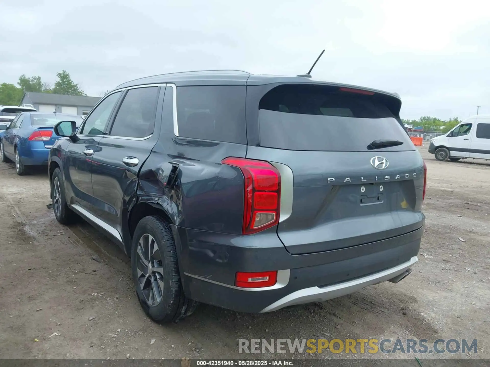 3 fotografías del automóvil dañado KM8R24HE4MU226030 HYUNDAI PALISADE 2021