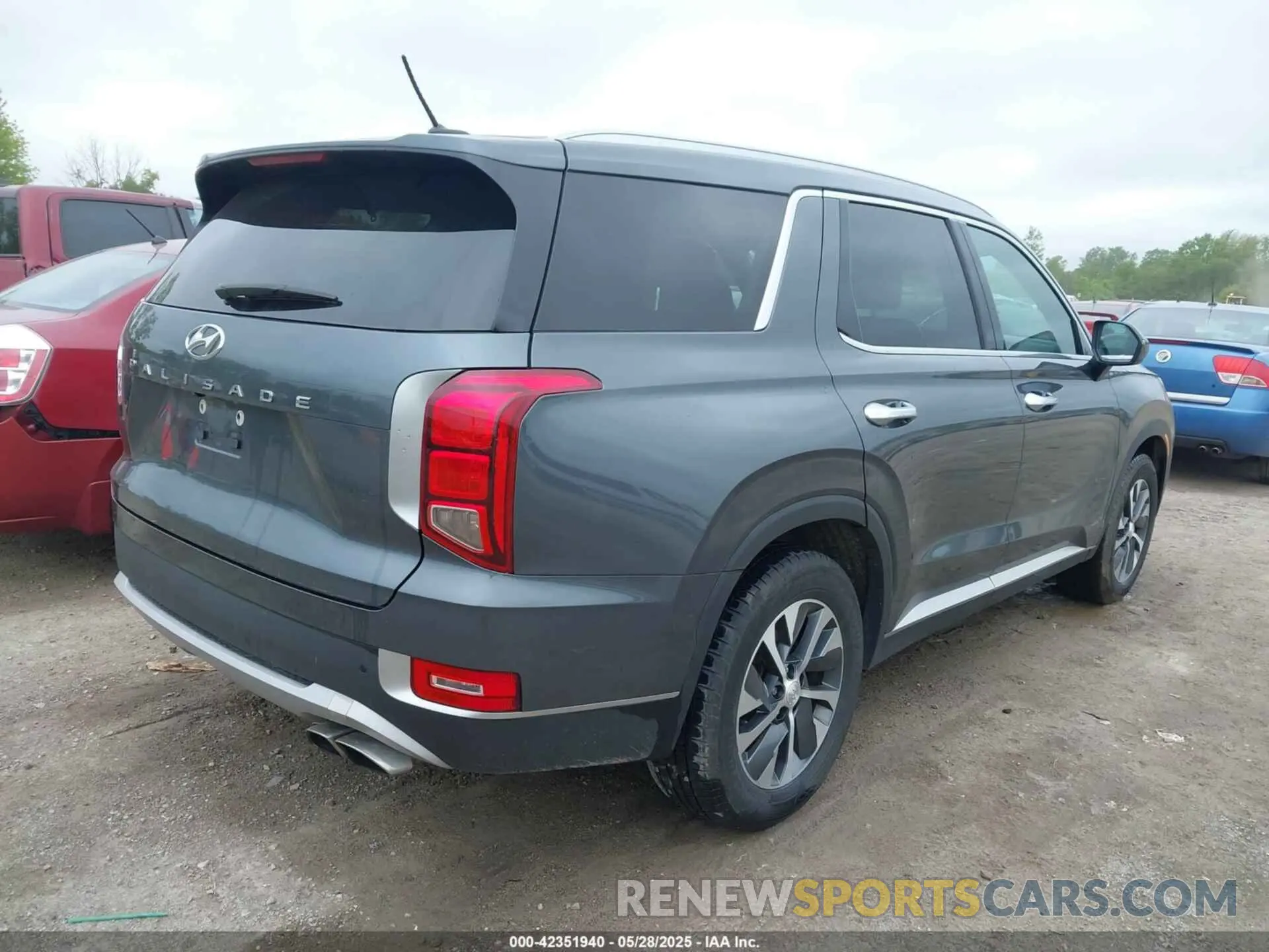 4 fotografías del automóvil dañado KM8R24HE4MU226030 HYUNDAI PALISADE 2021