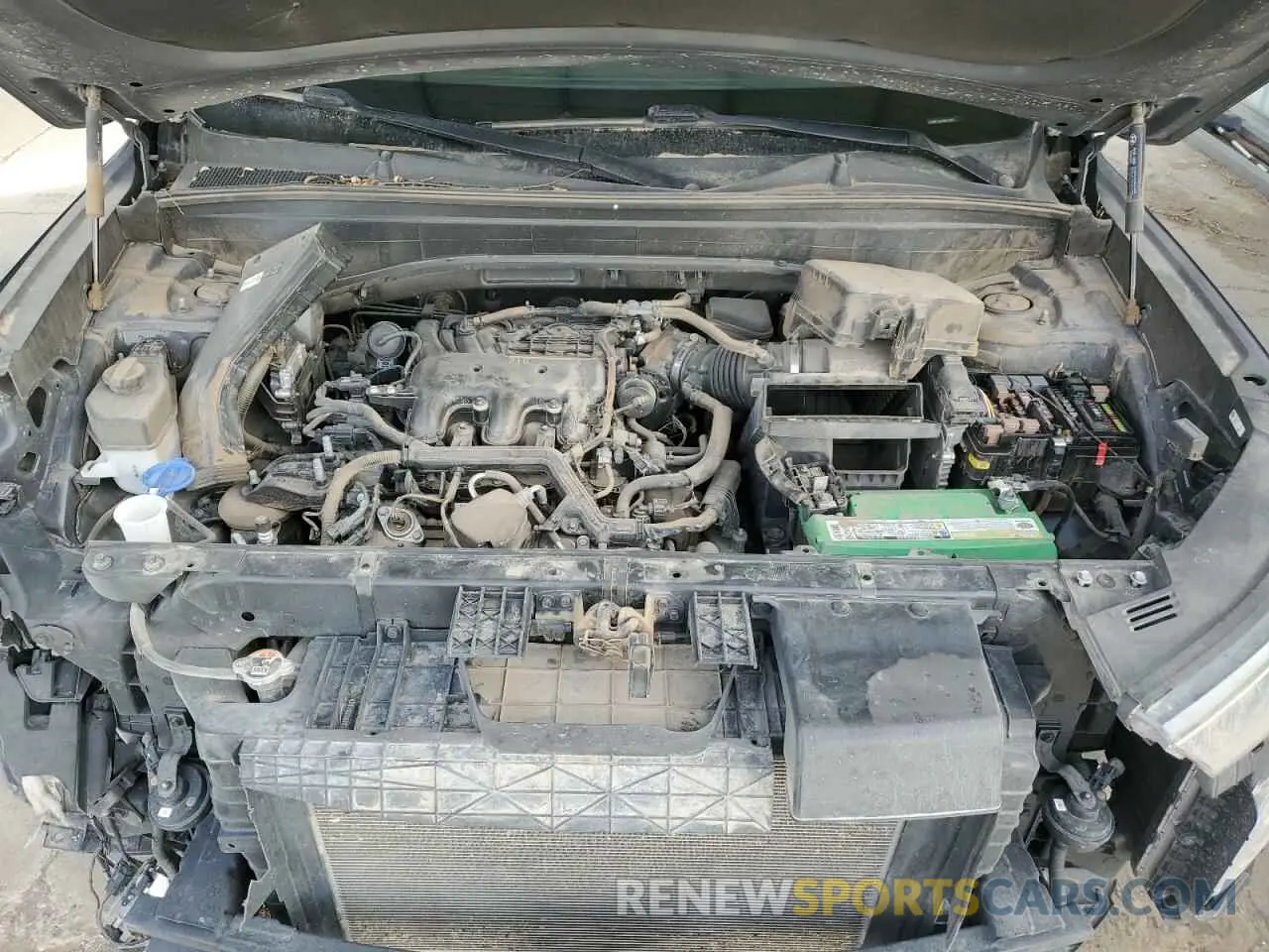 12 fotografías del automóvil dañado KM8R24HE9MU194871 HYUNDAI PALISADE 2021