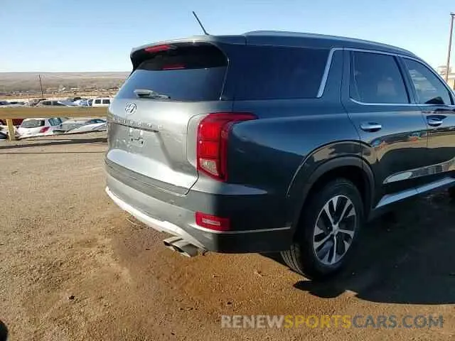 15 fotografías del automóvil dañado KM8R24HE9MU194871 HYUNDAI PALISADE 2021