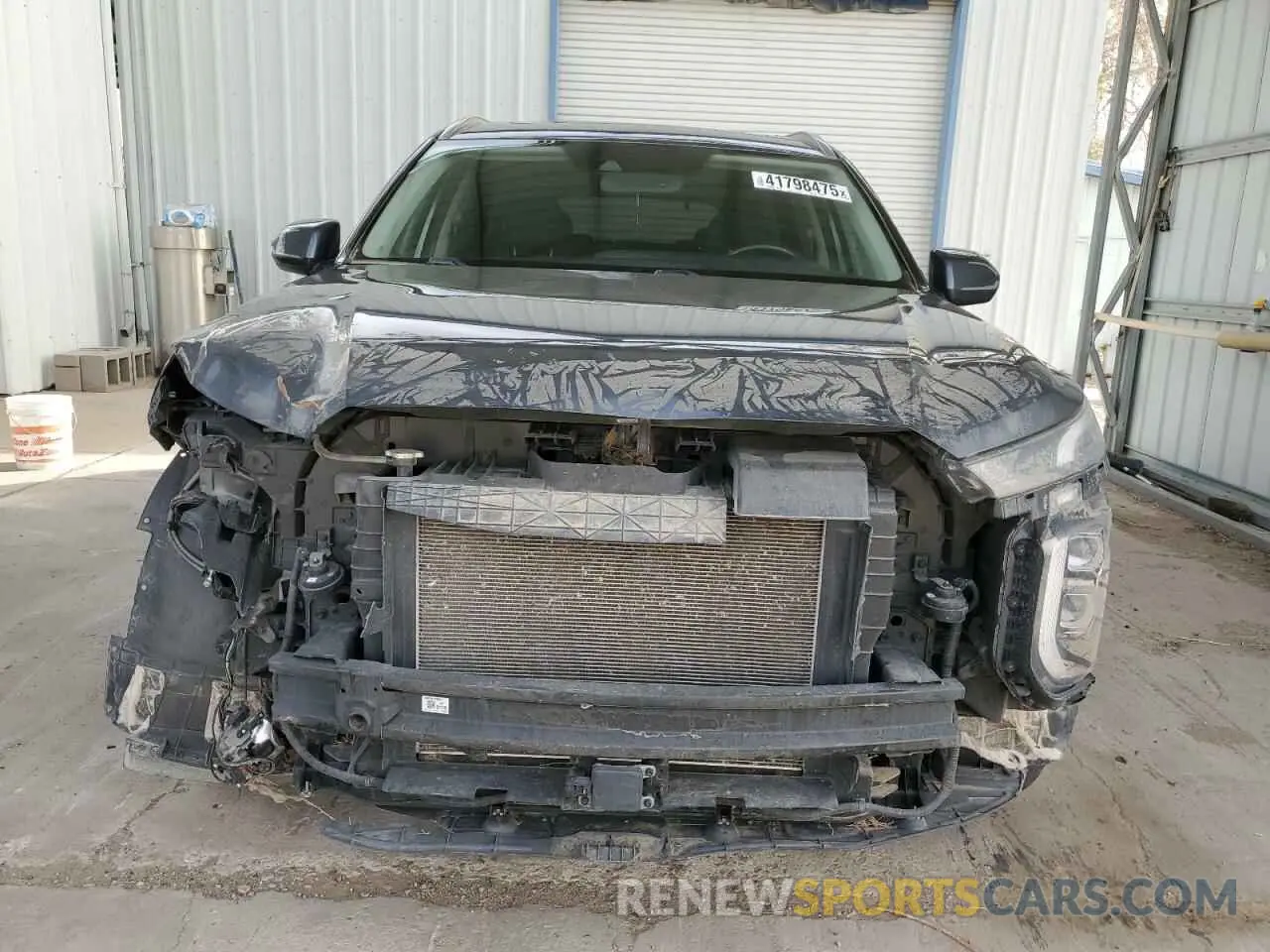 5 fotografías del automóvil dañado KM8R24HE9MU194871 HYUNDAI PALISADE 2021