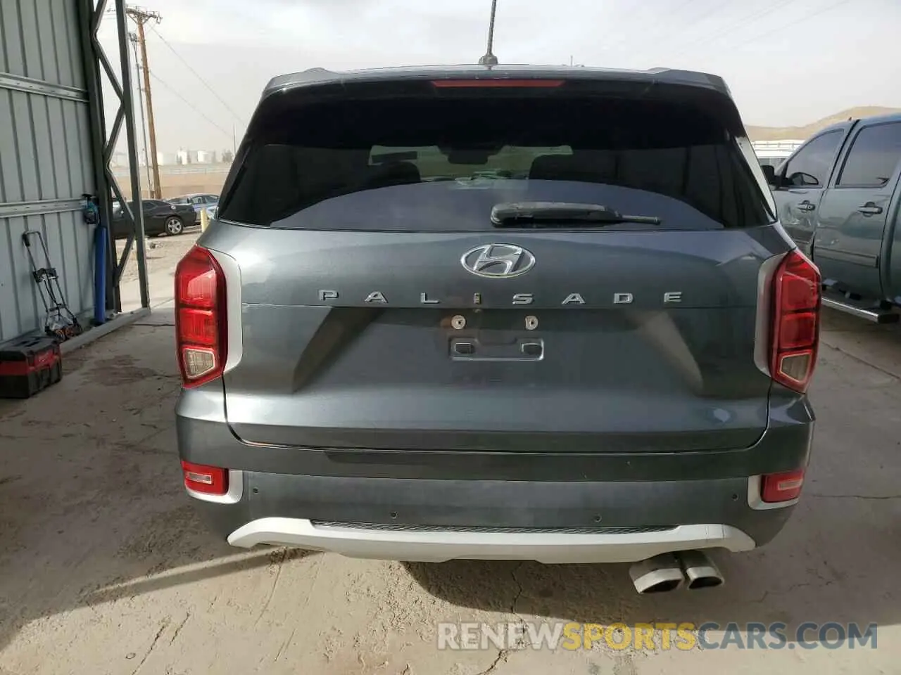 6 fotografías del automóvil dañado KM8R24HE9MU194871 HYUNDAI PALISADE 2021