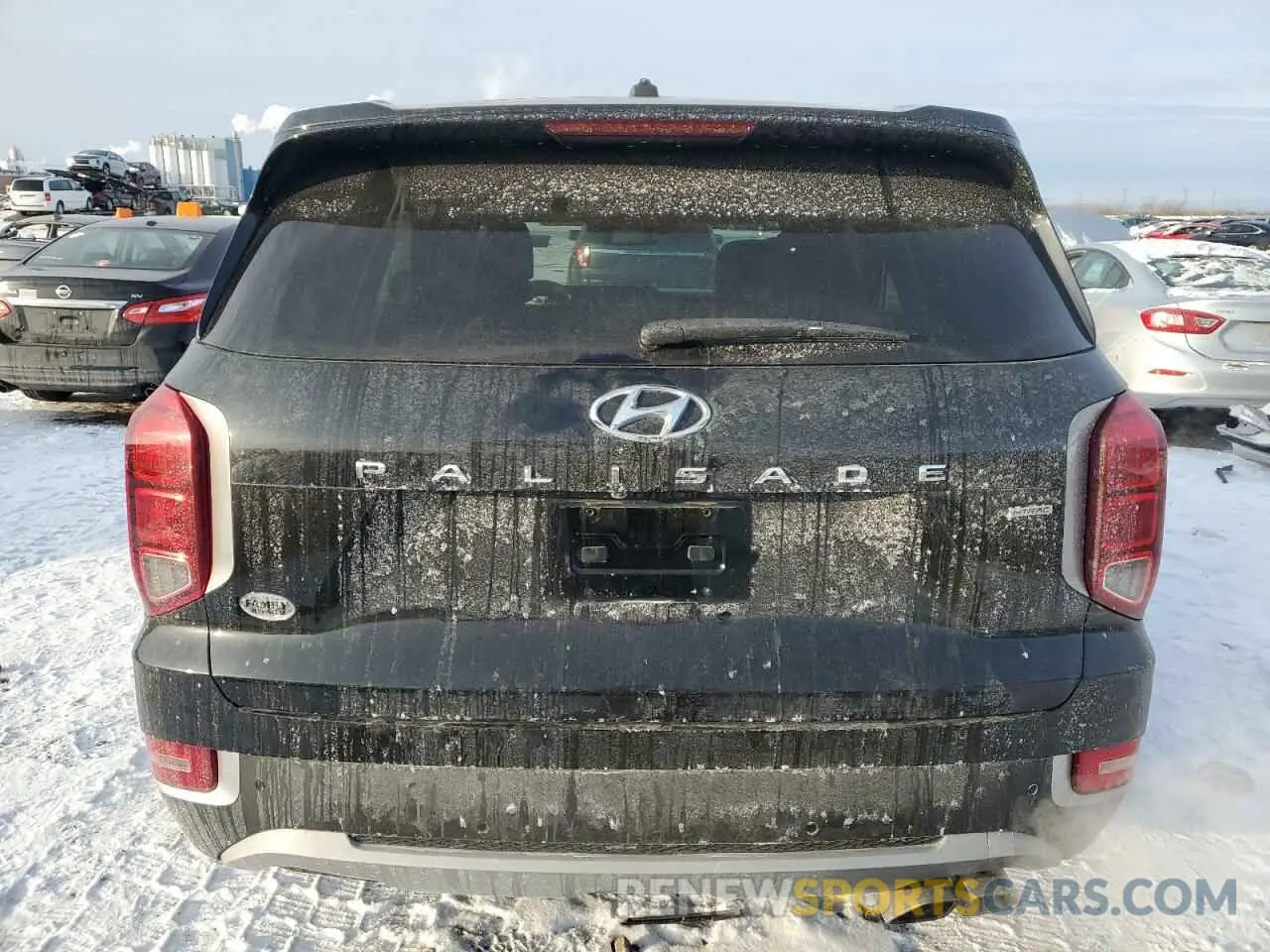 6 fotografías del automóvil dañado KM8R2DHEXMU219583 HYUNDAI PALISADE 2021