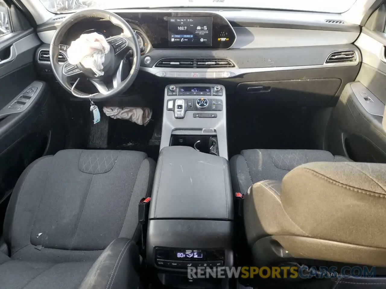 8 fotografías del automóvil dañado KM8R2DHEXMU219583 HYUNDAI PALISADE 2021