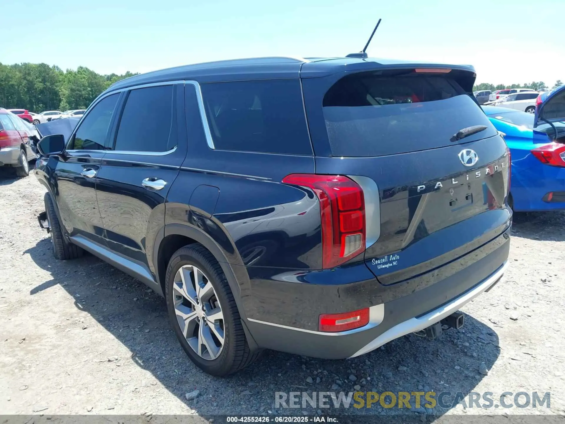 3 fotografías del automóvil dañado KM8R34HE4MU216532 HYUNDAI PALISADE 2021