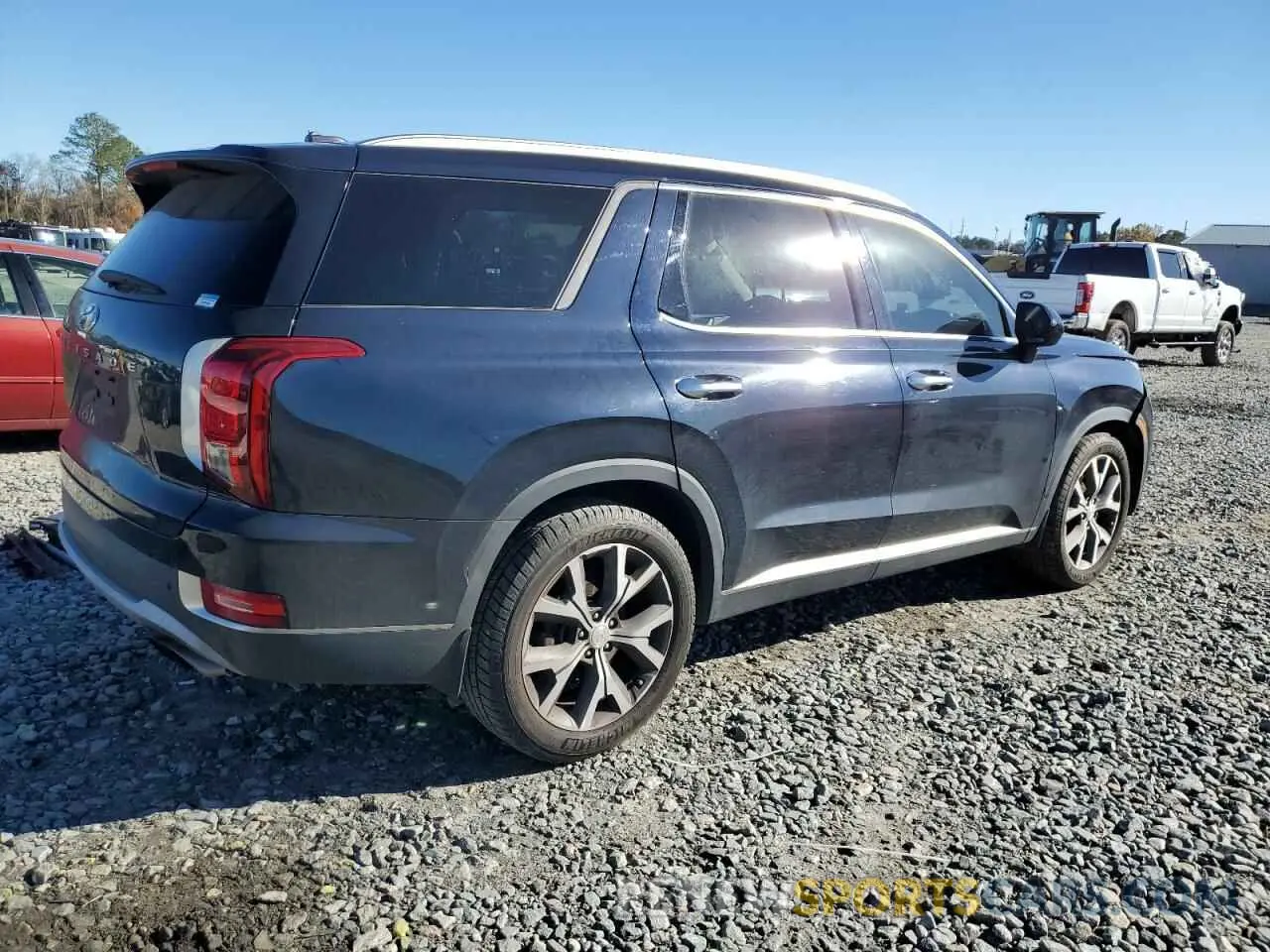 3 fotografías del automóvil dañado KM8R34HE4MU276892 HYUNDAI PALISADE 2021