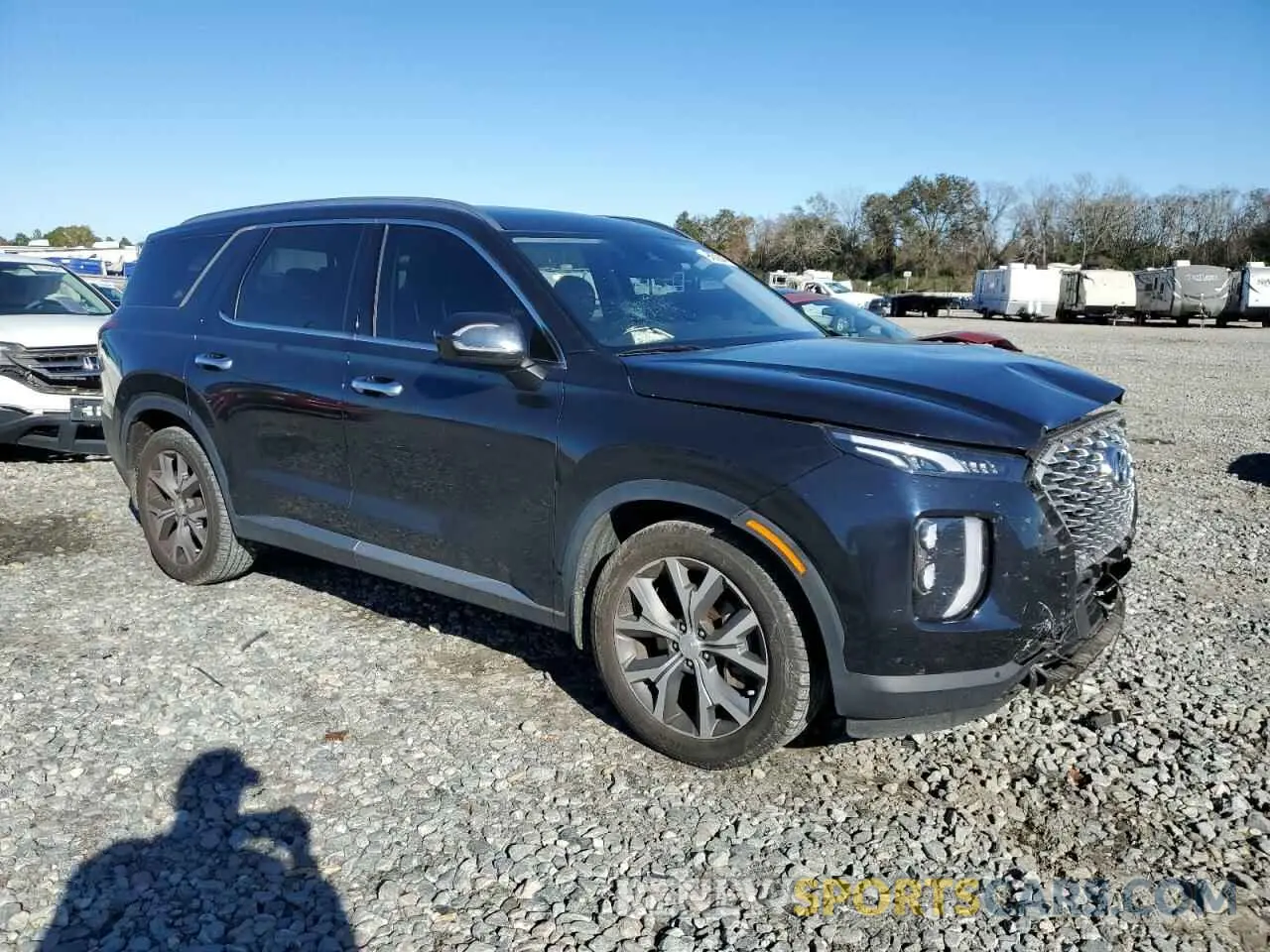 4 fotografías del automóvil dañado KM8R34HE4MU276892 HYUNDAI PALISADE 2021