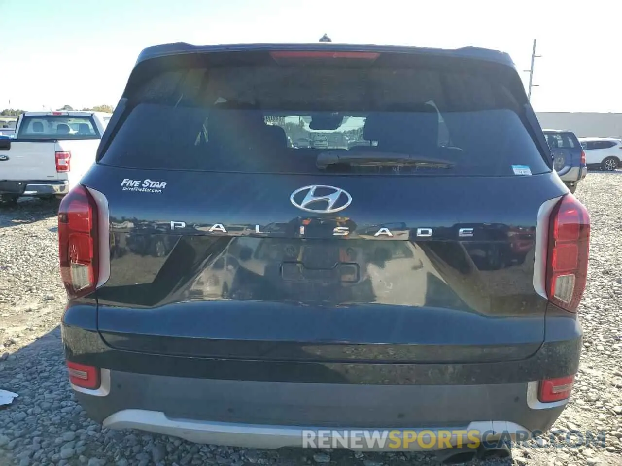 6 fotografías del automóvil dañado KM8R34HE4MU276892 HYUNDAI PALISADE 2021