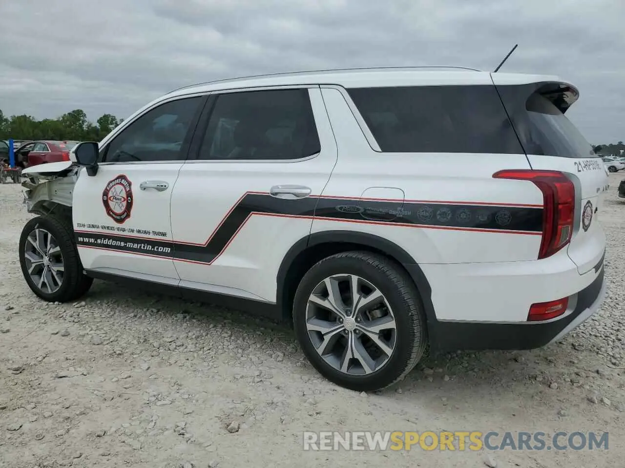 2 fotografías del automóvil dañado KM8R34HE4MU335519 HYUNDAI PALISADE 2021
