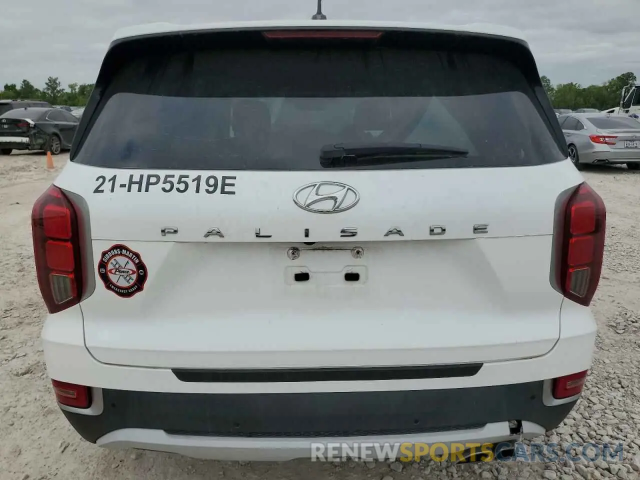 6 fotografías del automóvil dañado KM8R34HE4MU335519 HYUNDAI PALISADE 2021